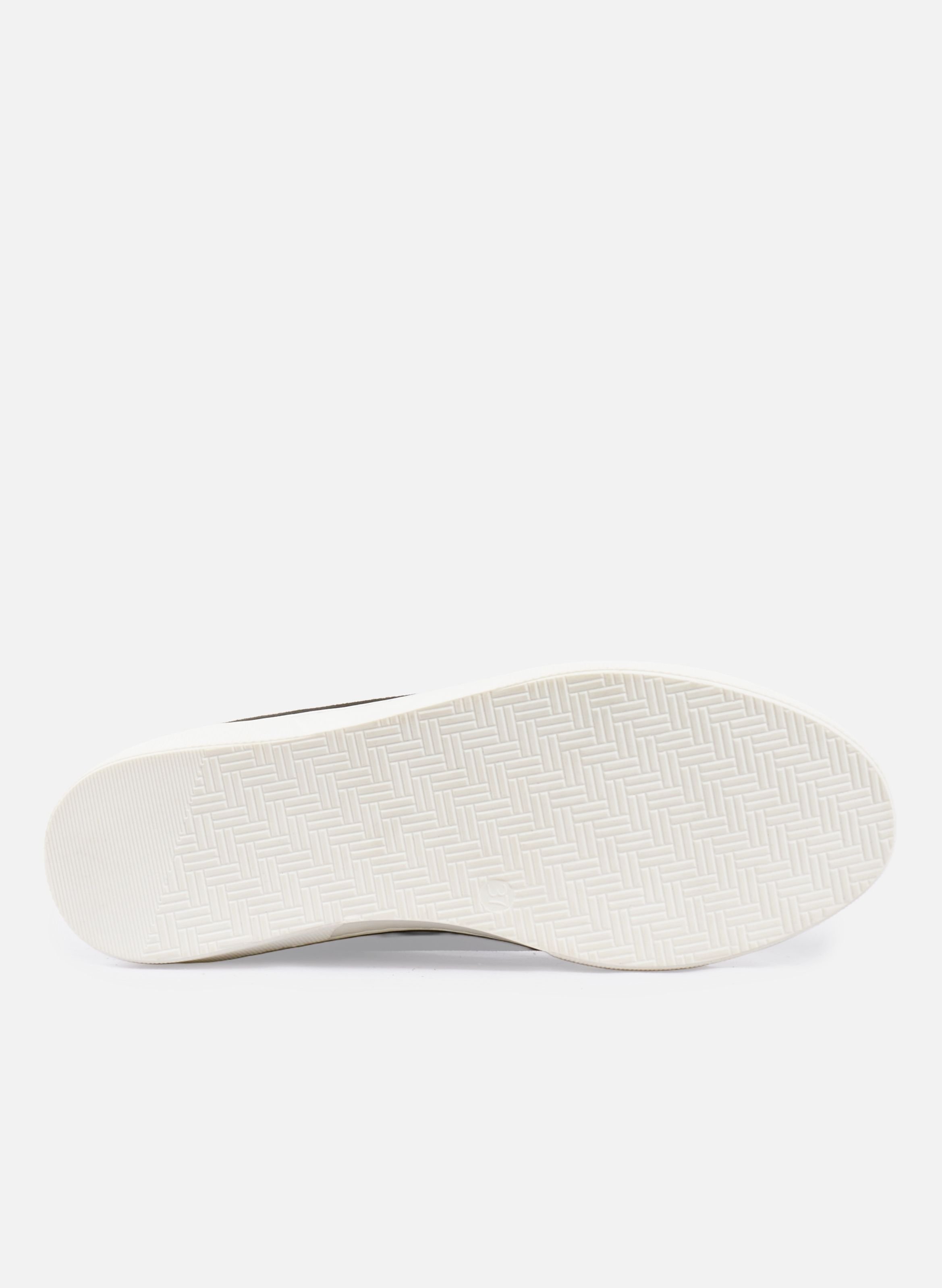 Dual-material leather strap sneakers JULES & JENN Black