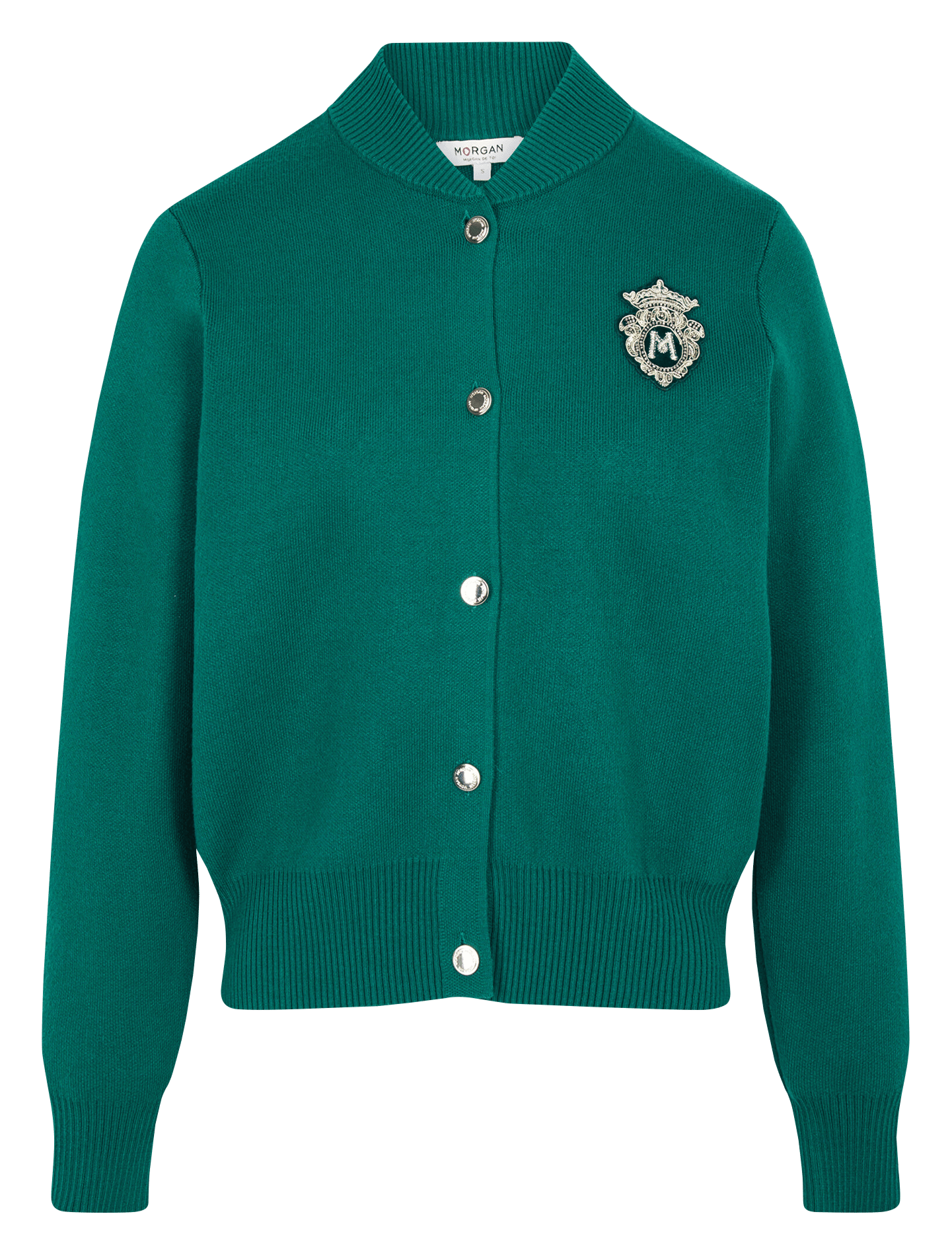Teddy kraag vest MORGAN Groen