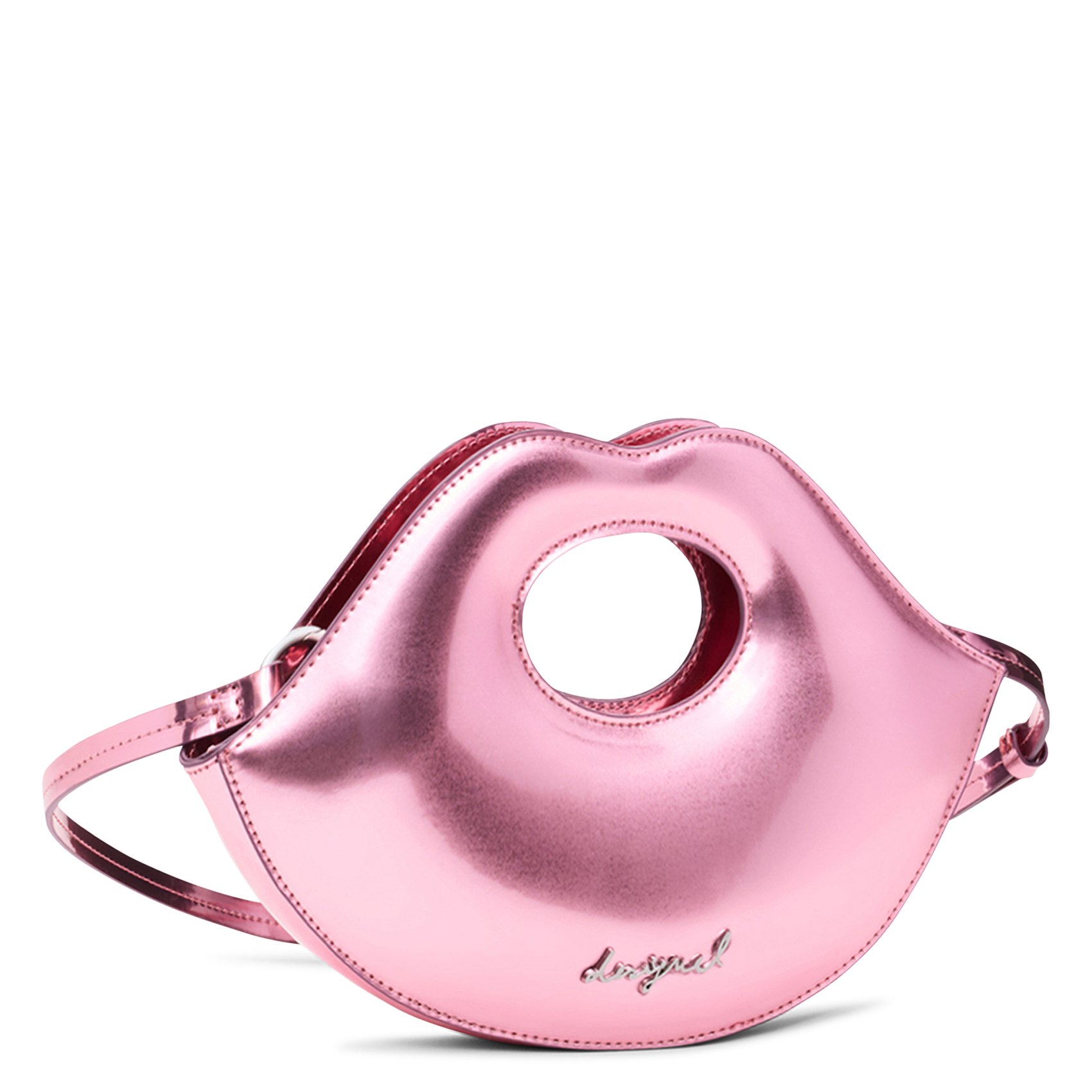 Sac à main métallisé DESIGUAL Rouge