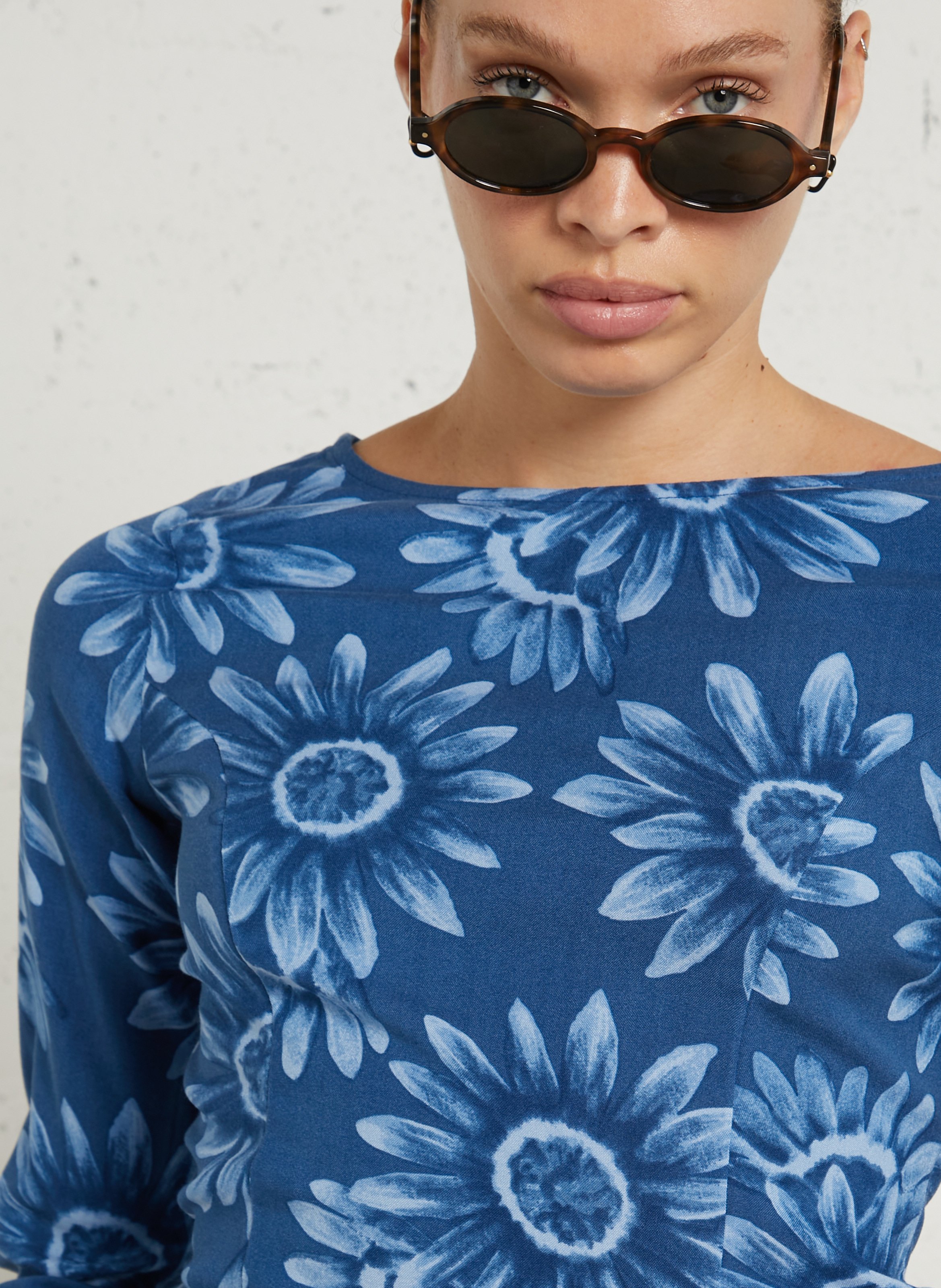Robe courte à imprimé floral BILLABONG Bleu
