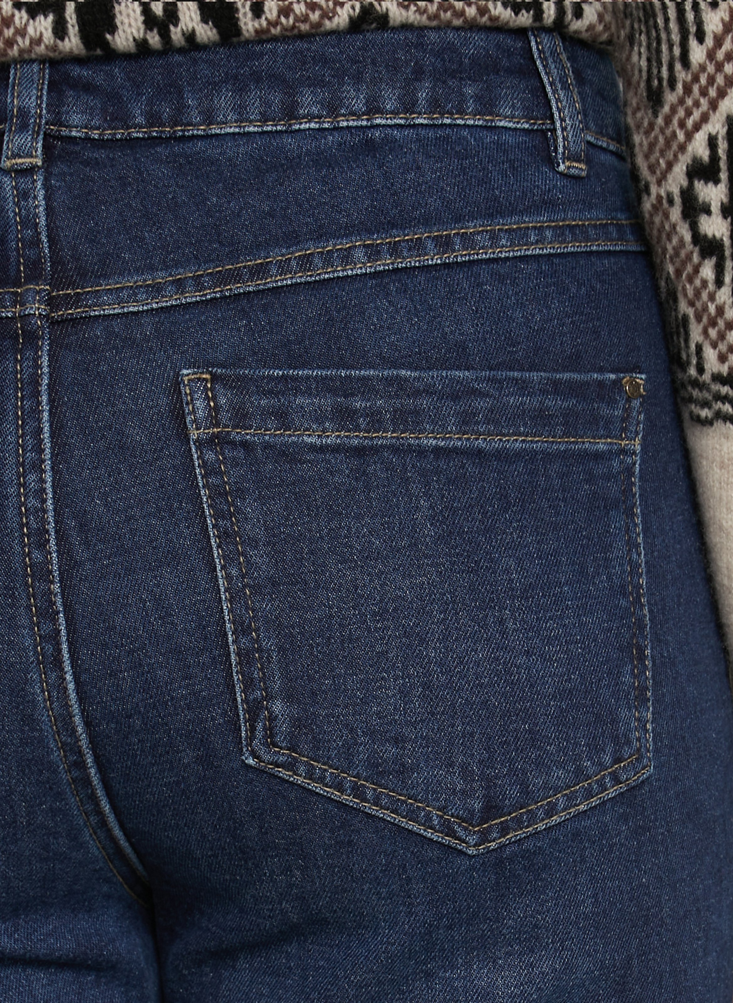 Gerade geschnittene Jeans aus Baumwollmischgewebe MAISON 123 Blau