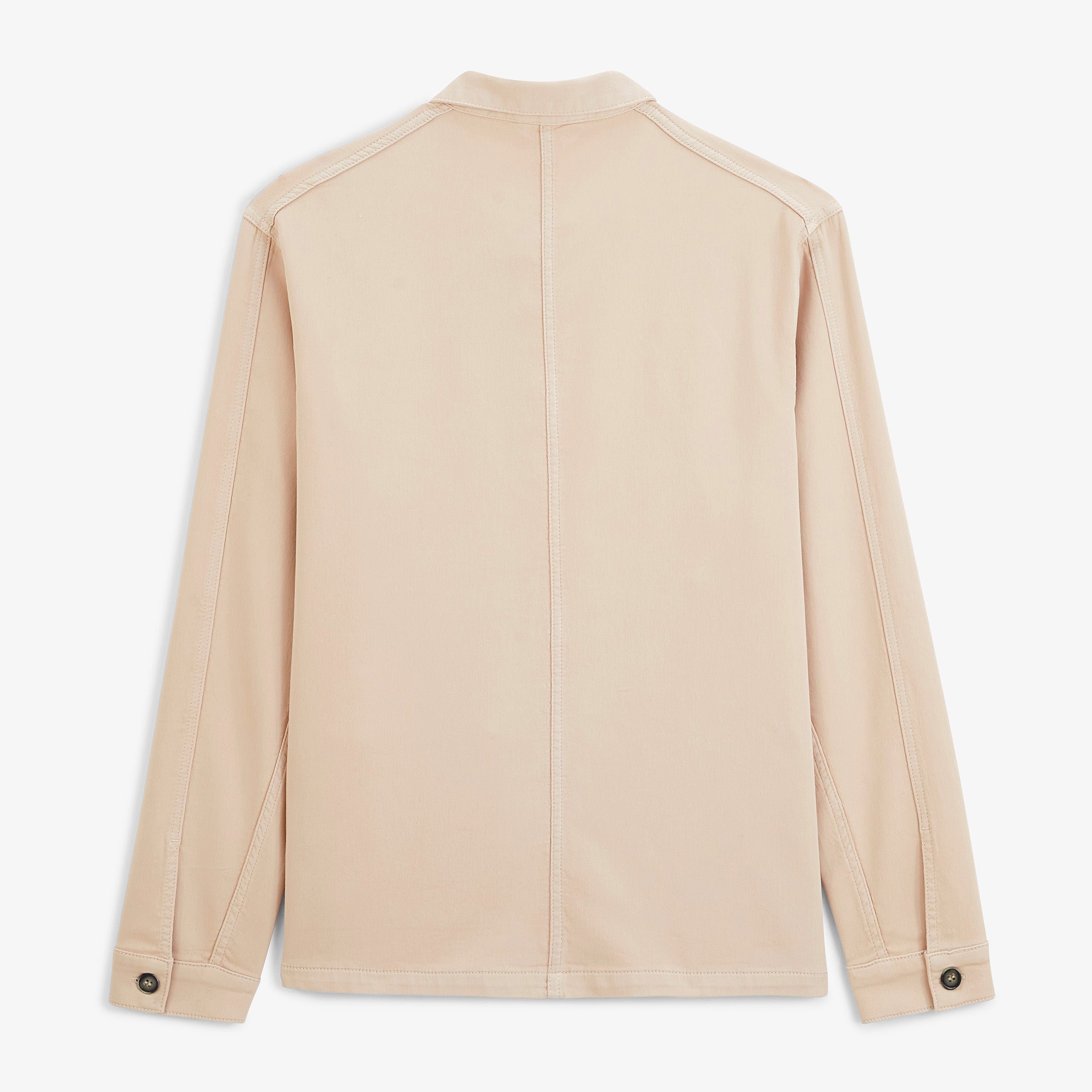 Worker jacket wendel chevron beige cotton travertine SERGE BLANCO Beige