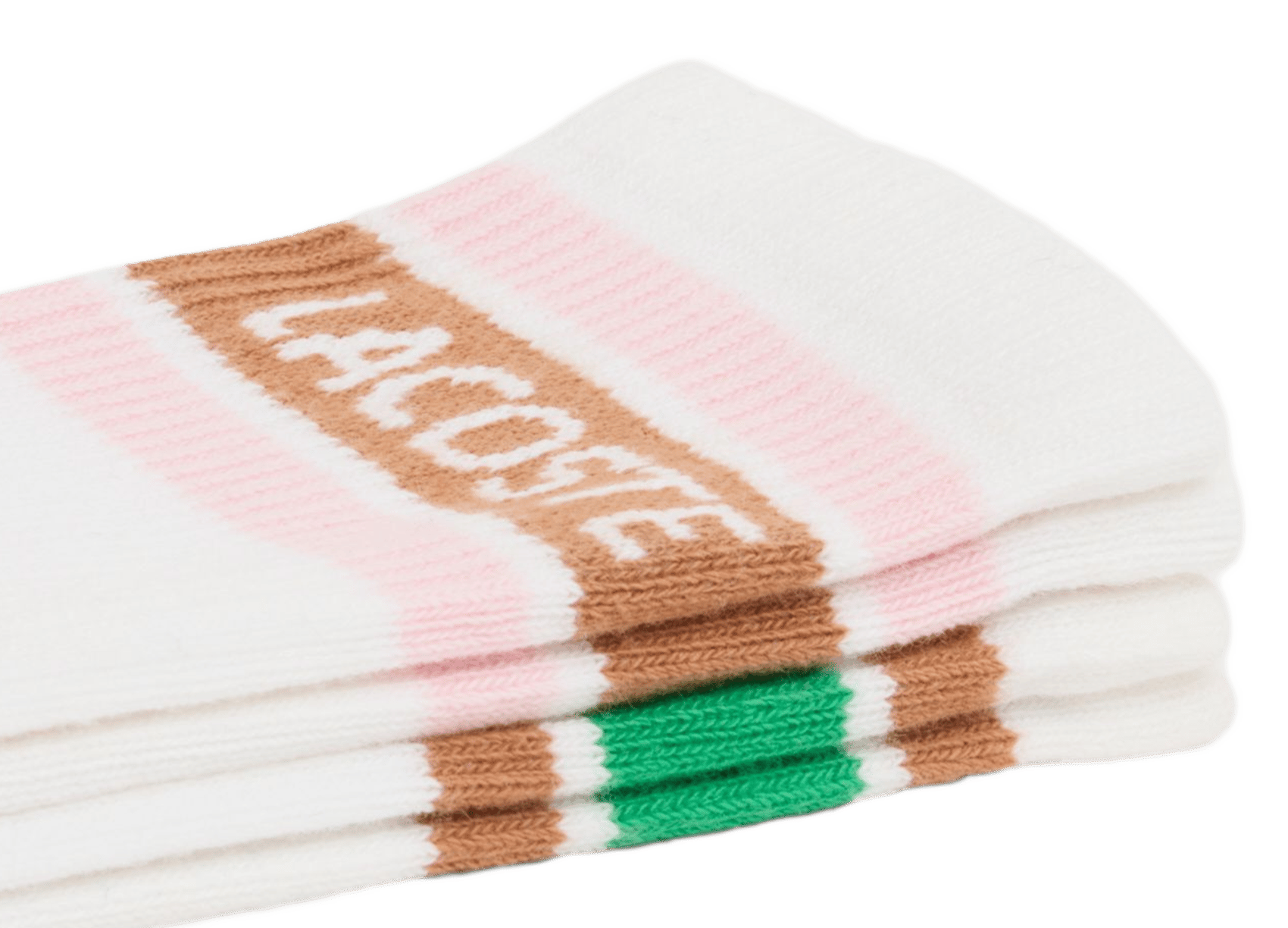 Pack of 2 pairs of cotton-blend socks LACOSTE White