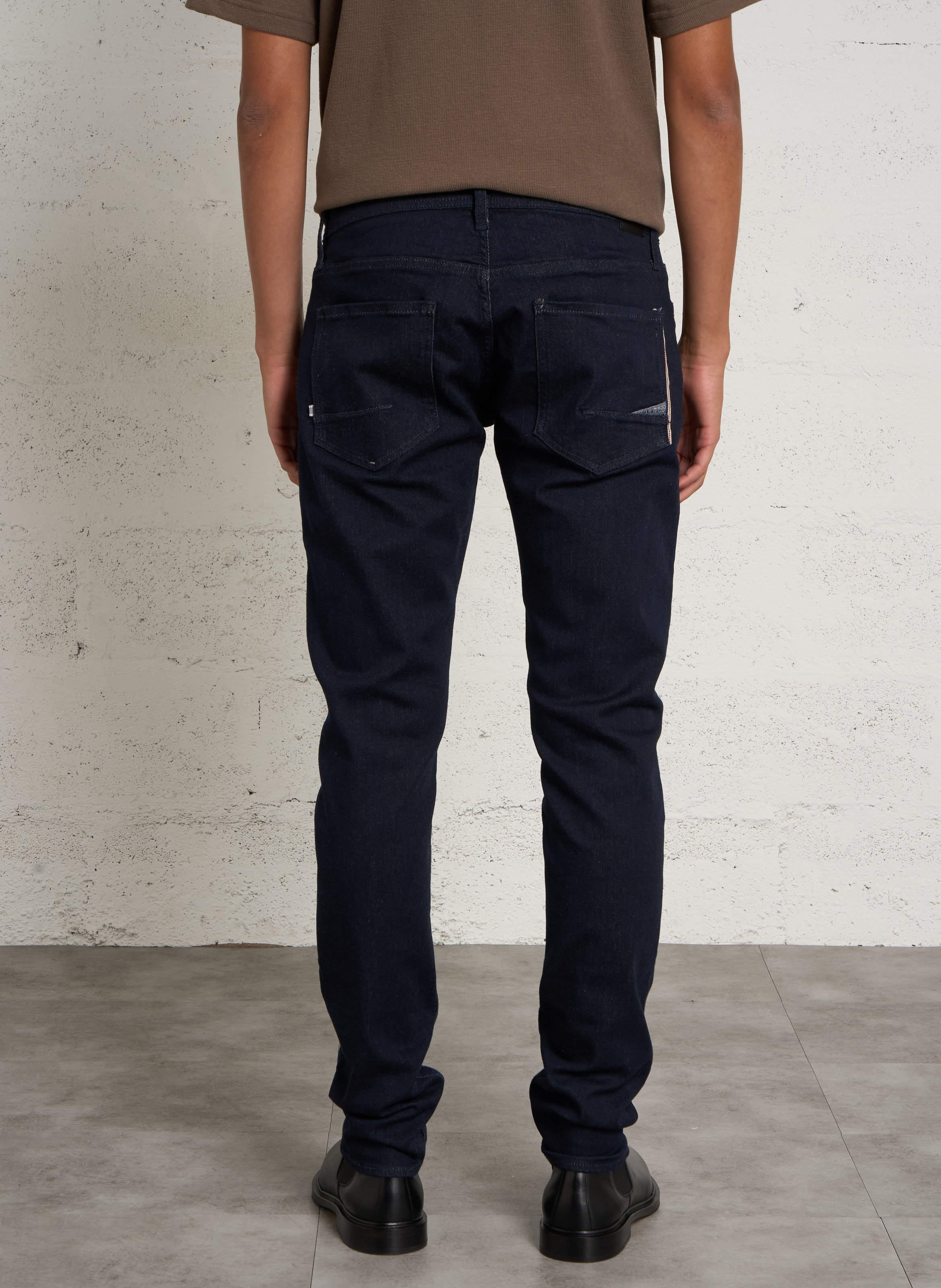Slim Fit Jeans 700/11 Einfarbig LE TEMPS DES CERISES Blau