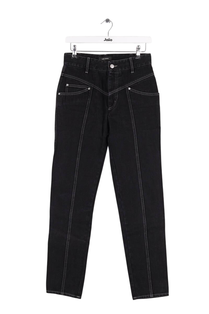 Straight jeans ISABEL MARANT - Seconde Main Black