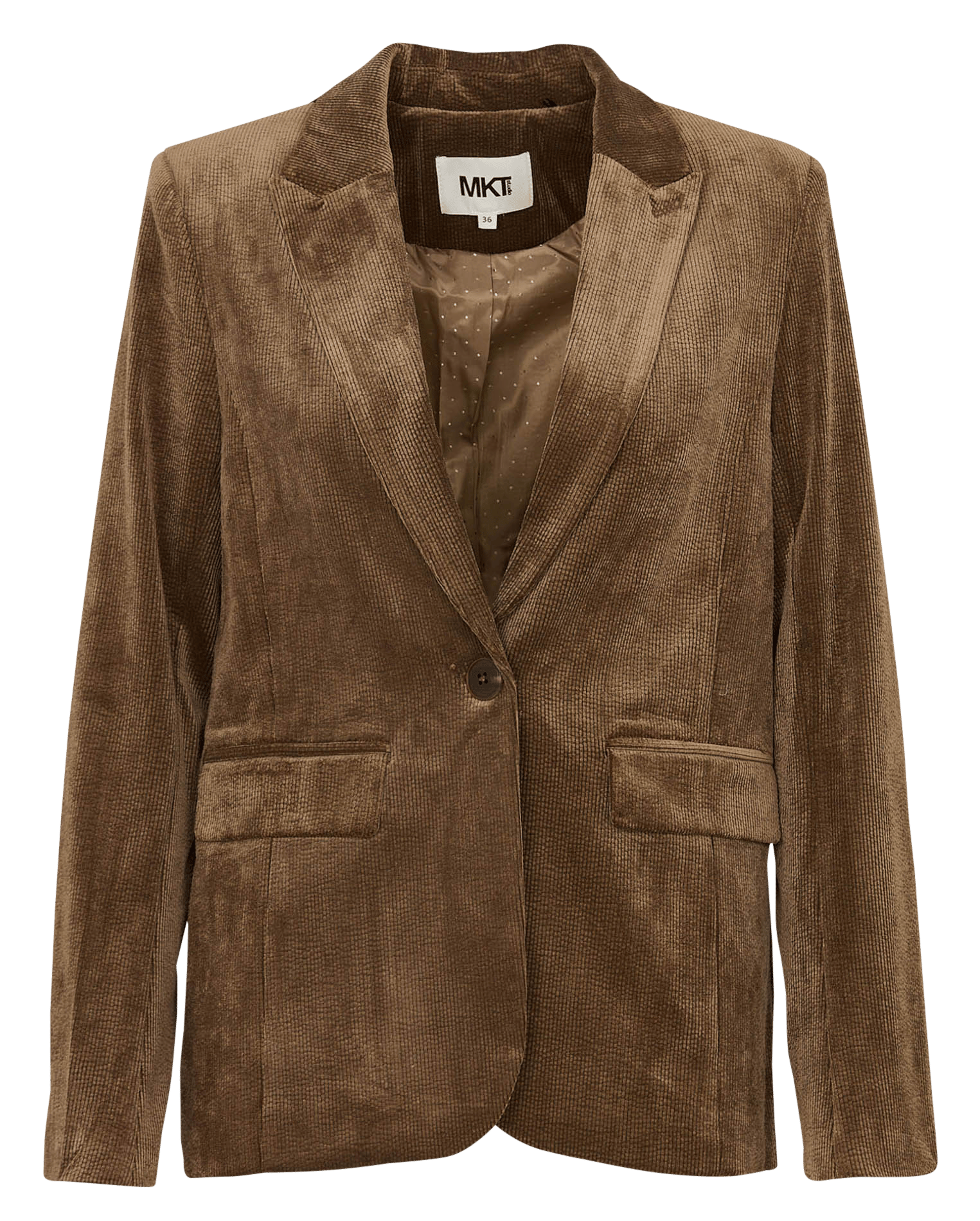 Veste droite col tailleur  MKT Marron