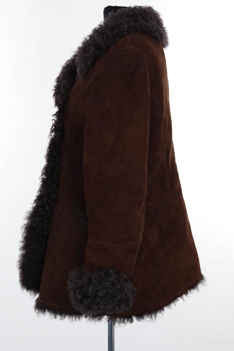 Sheepskin jacket KENZO - SECONDE MAIN Brown