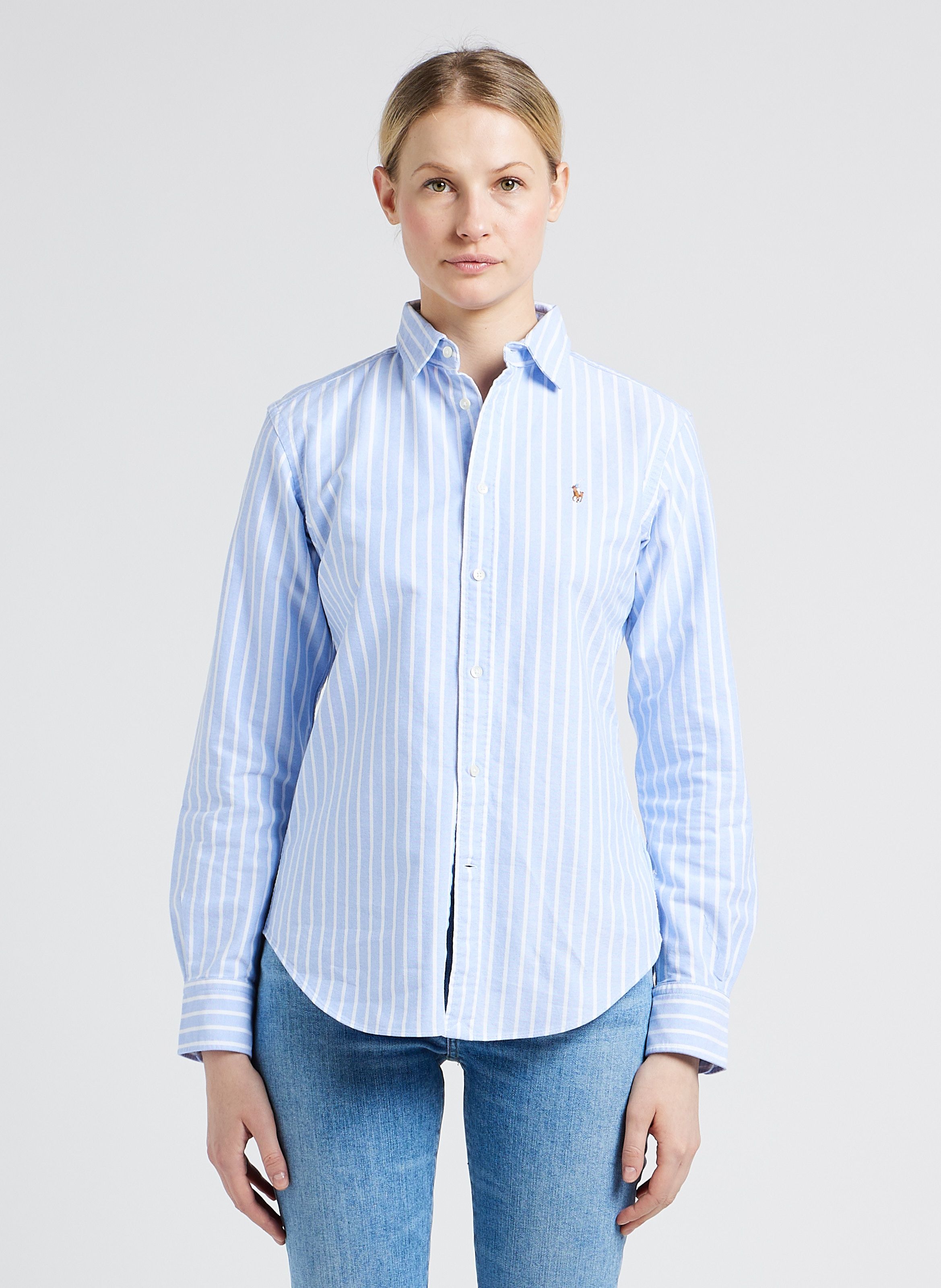 Chemise bleu ralph lauren femme new arrivals