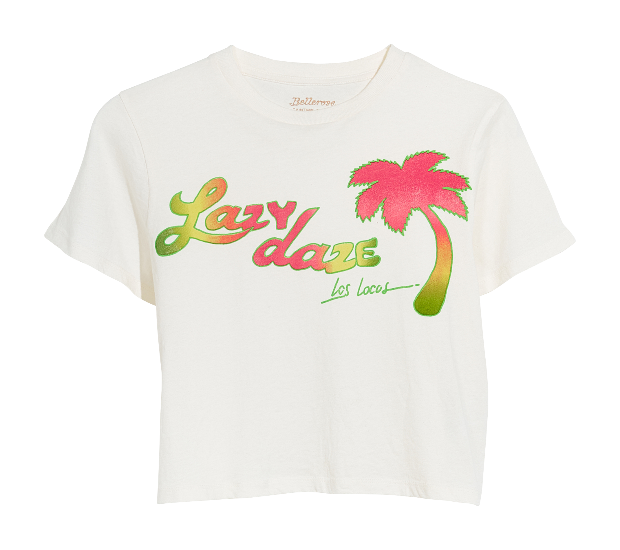 Round-neck cotton T-shirt BELLEROSE White