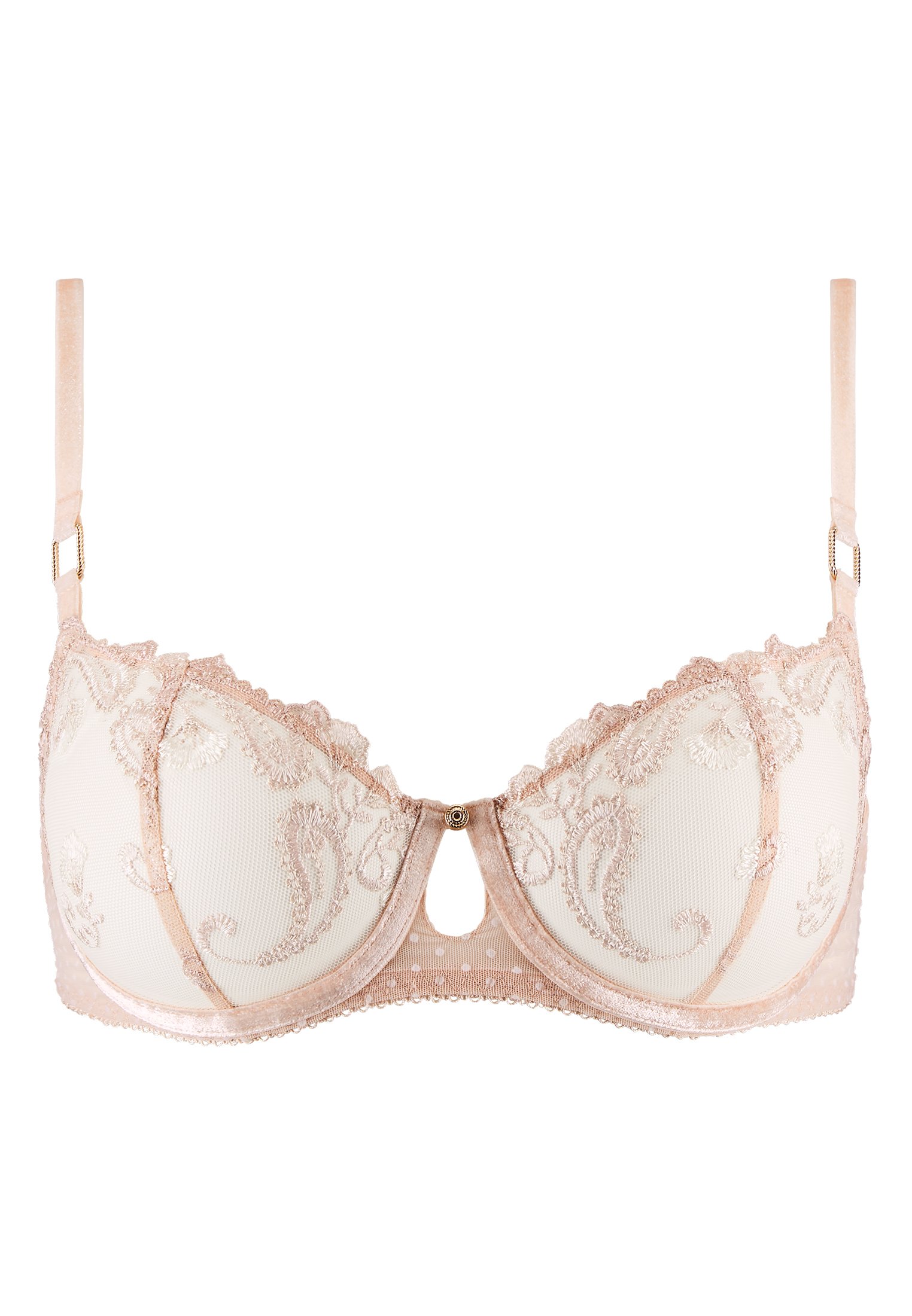 Velvet Memories demi-cup bra AUBADE Beige