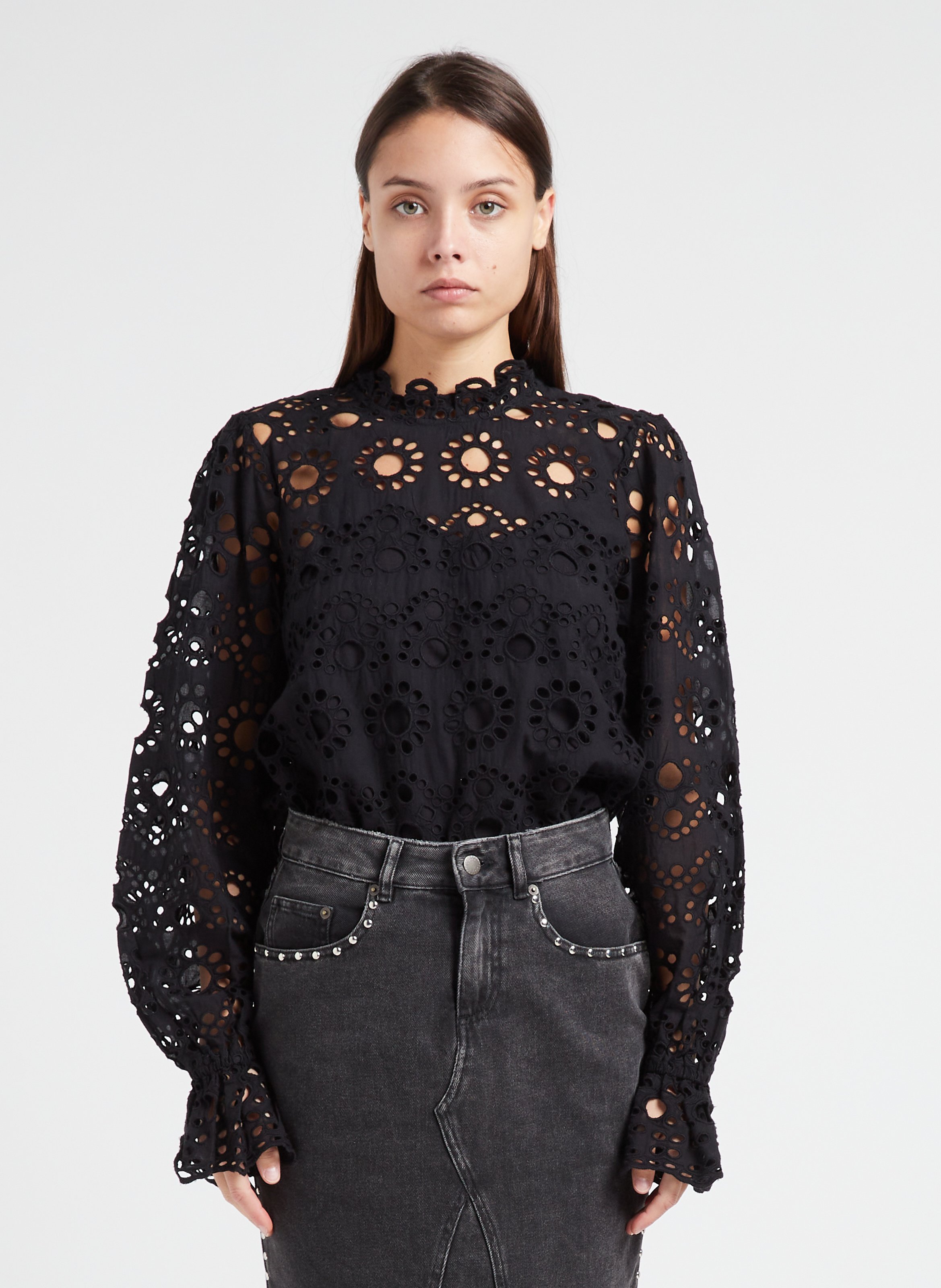 GURU SHOP Top Goa-chic Elfen Top En Coton Bio Top Goa-chic, Haut De