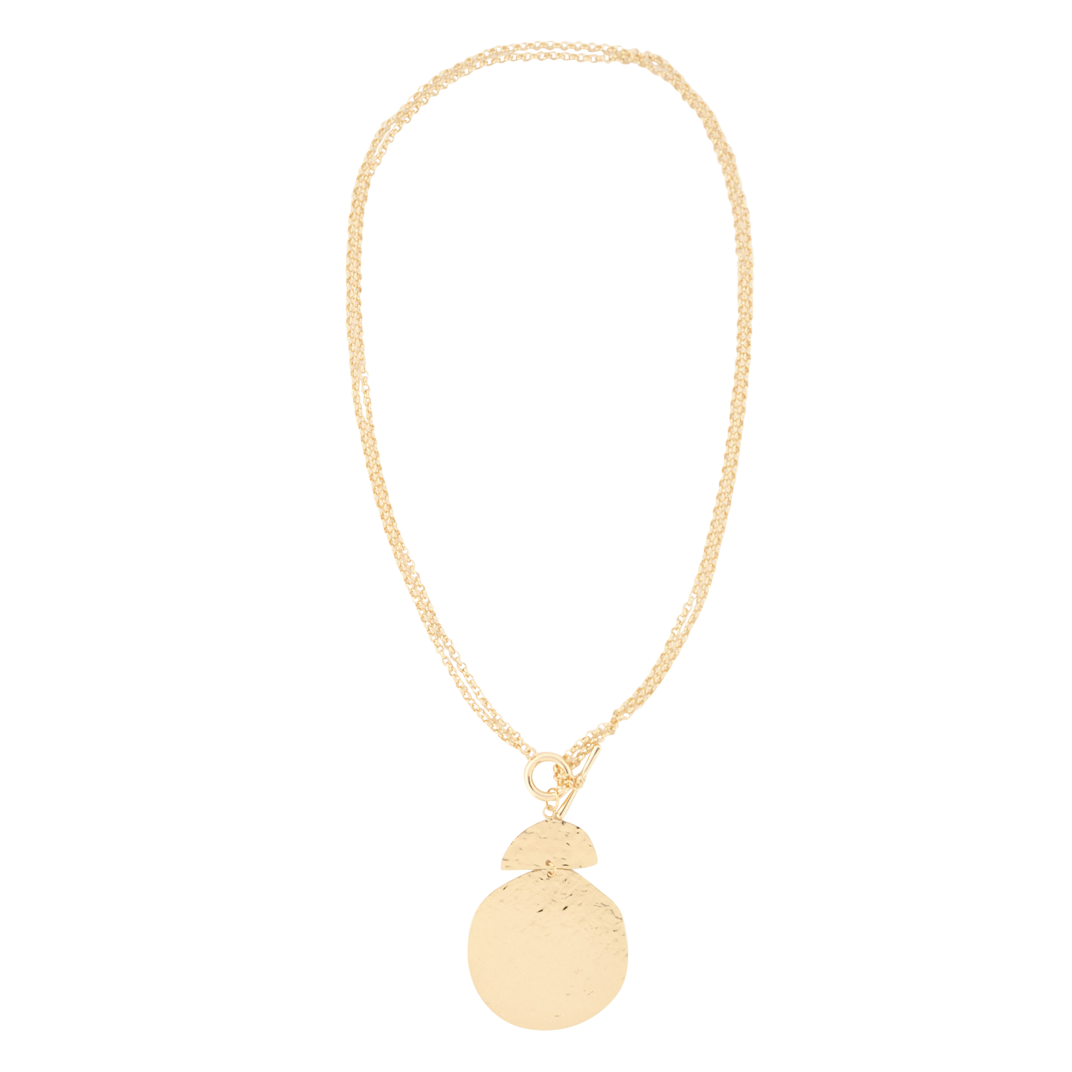 Collier sautoir en laiton LA FEE MARABOUTEE Jaune