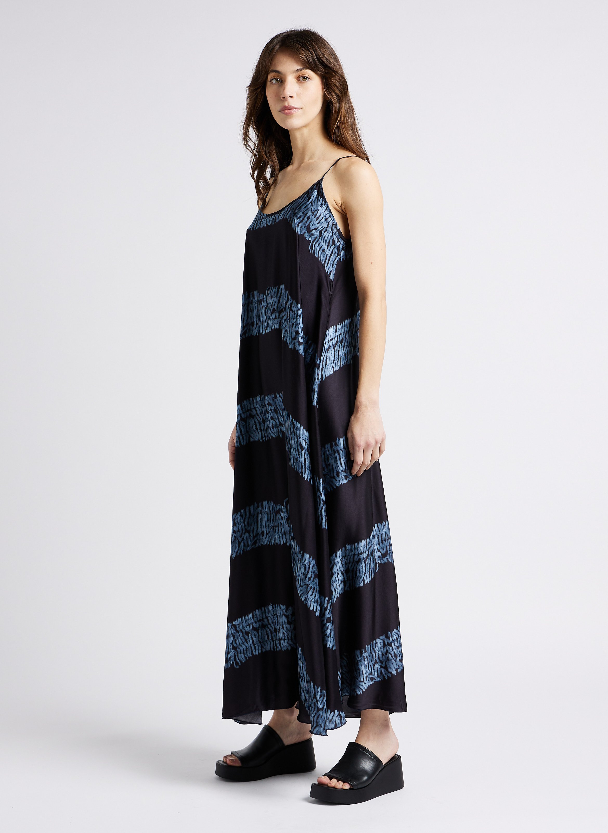 Leder-Mules mit Keilabsatz JONAK Schwarz