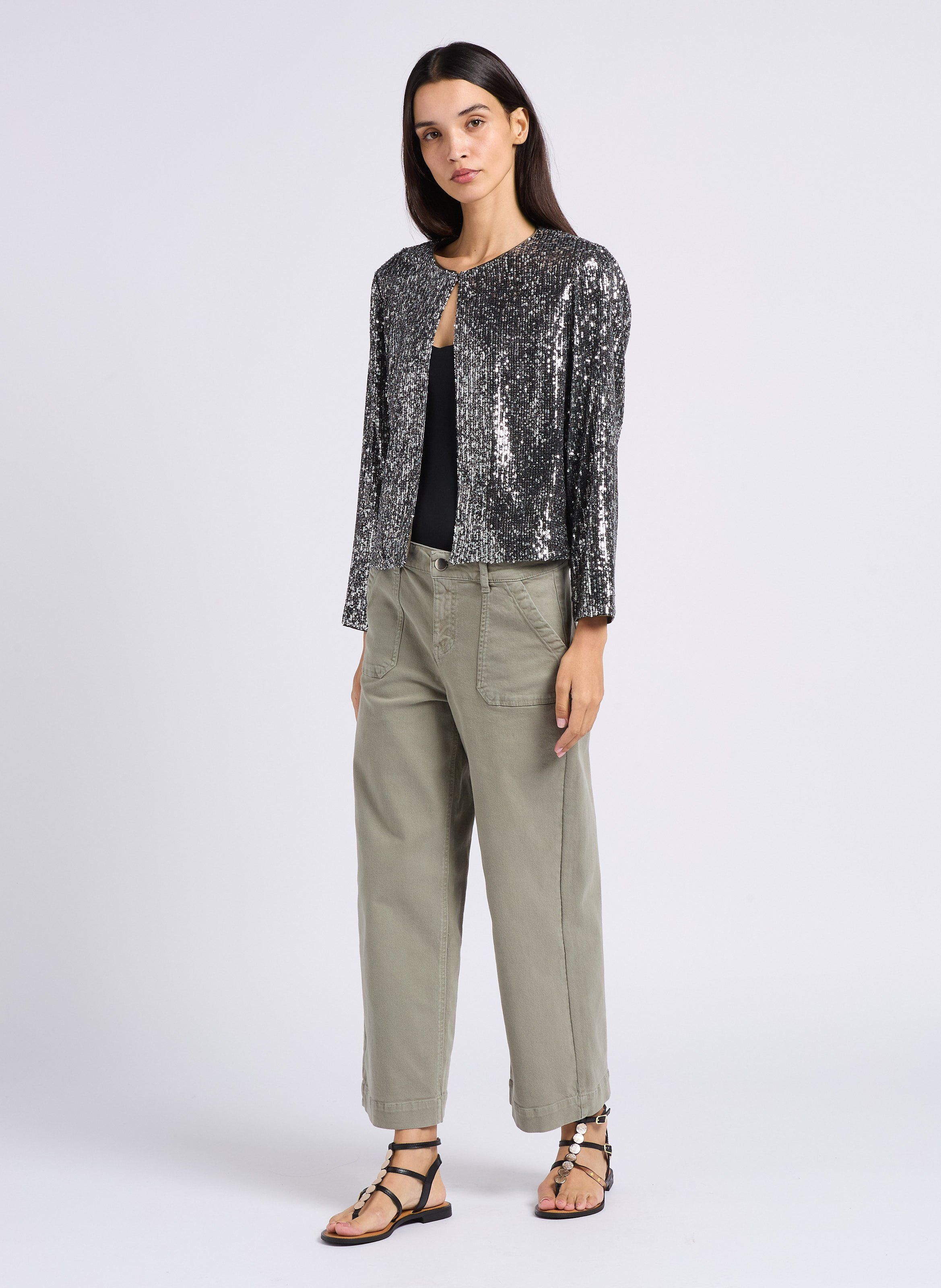 Sandales plates en cuir LES TROPEZIENNES PAR M.BELARBI Blanc