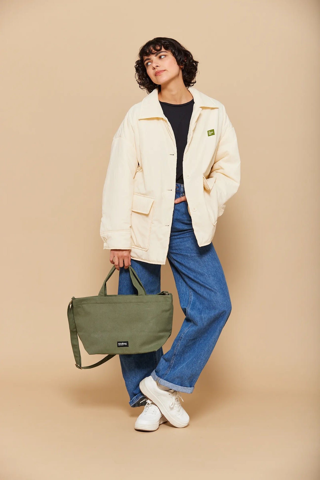 Cotton tote bag Khaki
