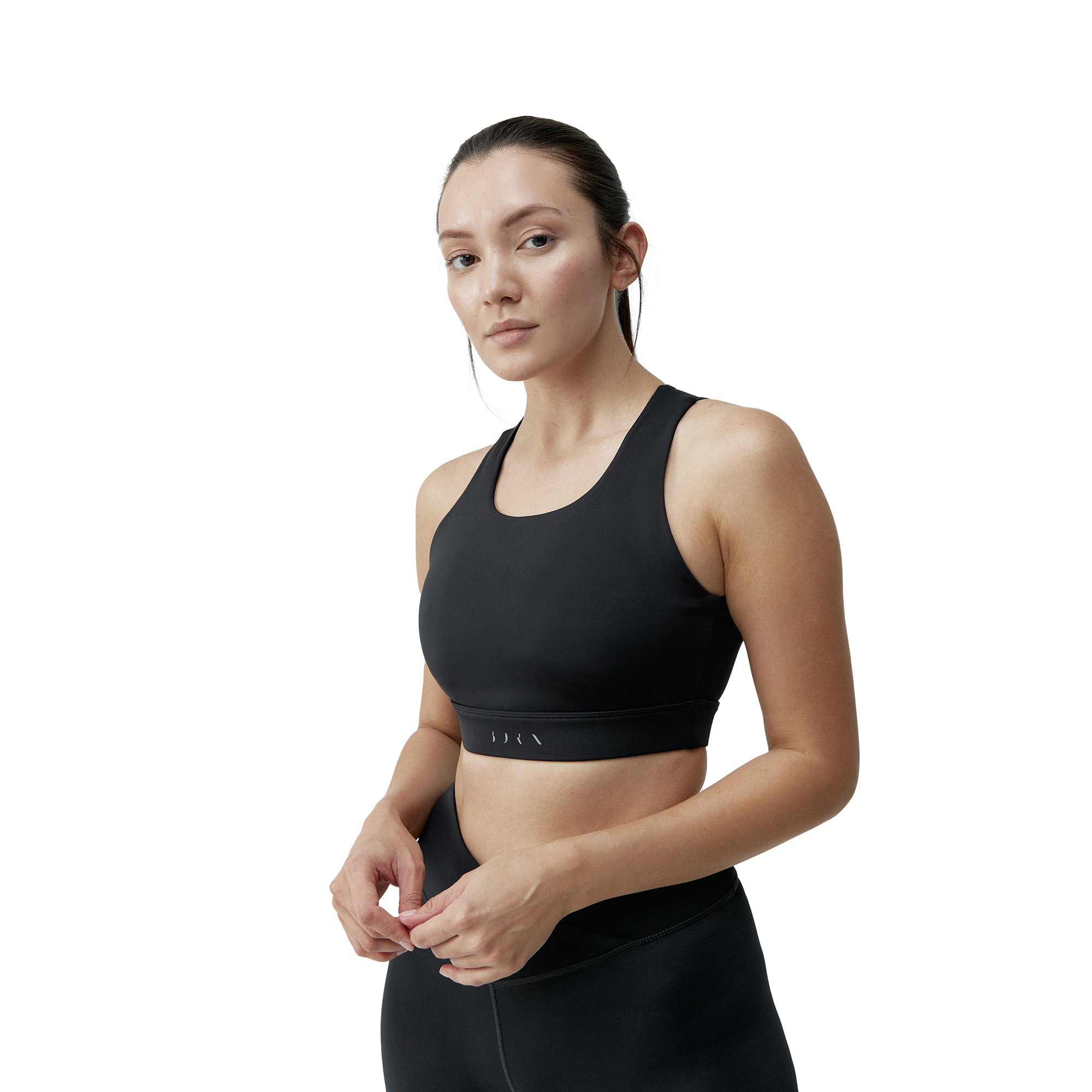 High-support sports bra by NARA BORN LIVING YOGA Black