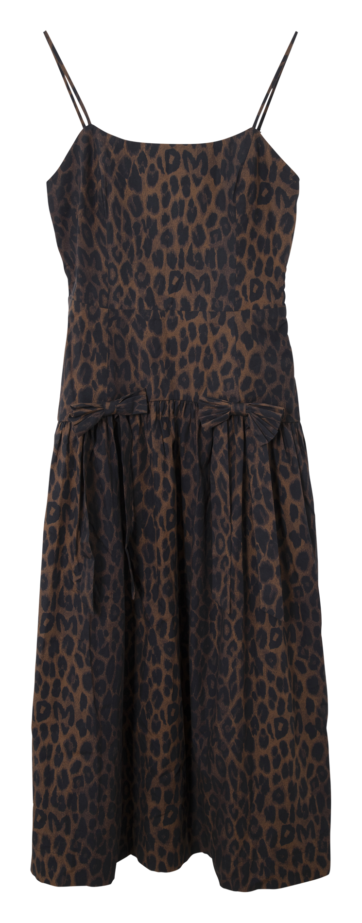 Leopard print midi dress with straps DAMSON MADDER Multicolored