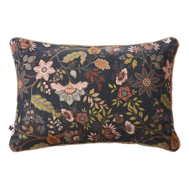 Coussin déco déhoussable 100% coton L'EFFET PAPILLON Multicolored