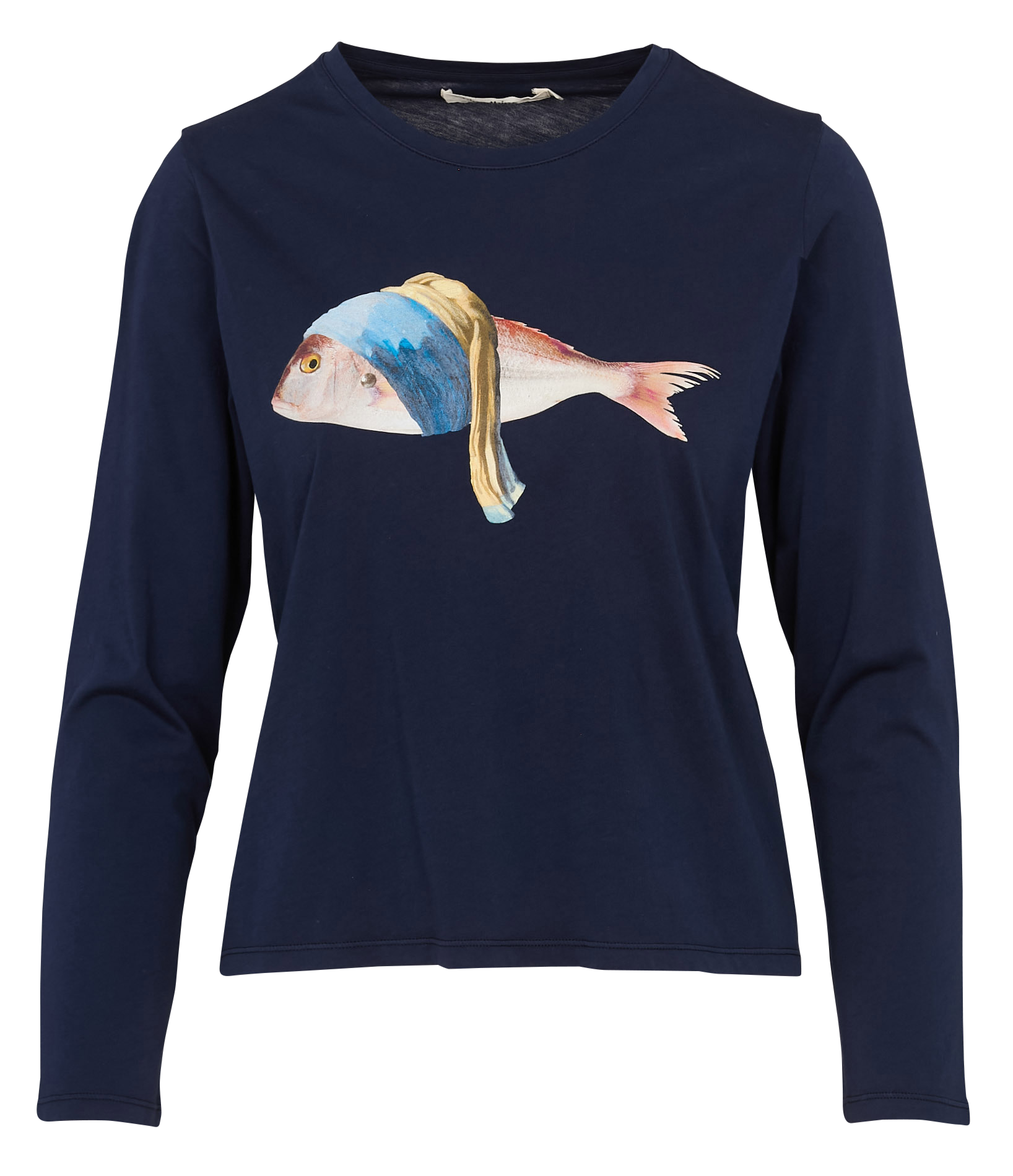 Tee-shirt manches longues sérigraphié NICE THINGS Bleu