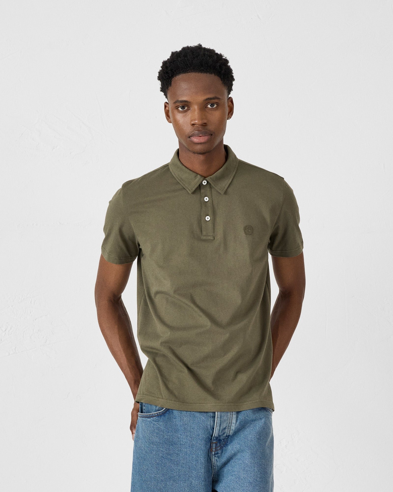 Organic cotton polo shirt JOTT Green