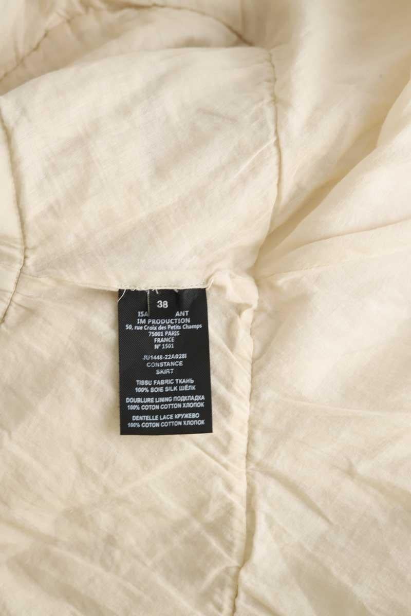 Silk mini-skirt ISABEL MARANT - Seconde Main Beige