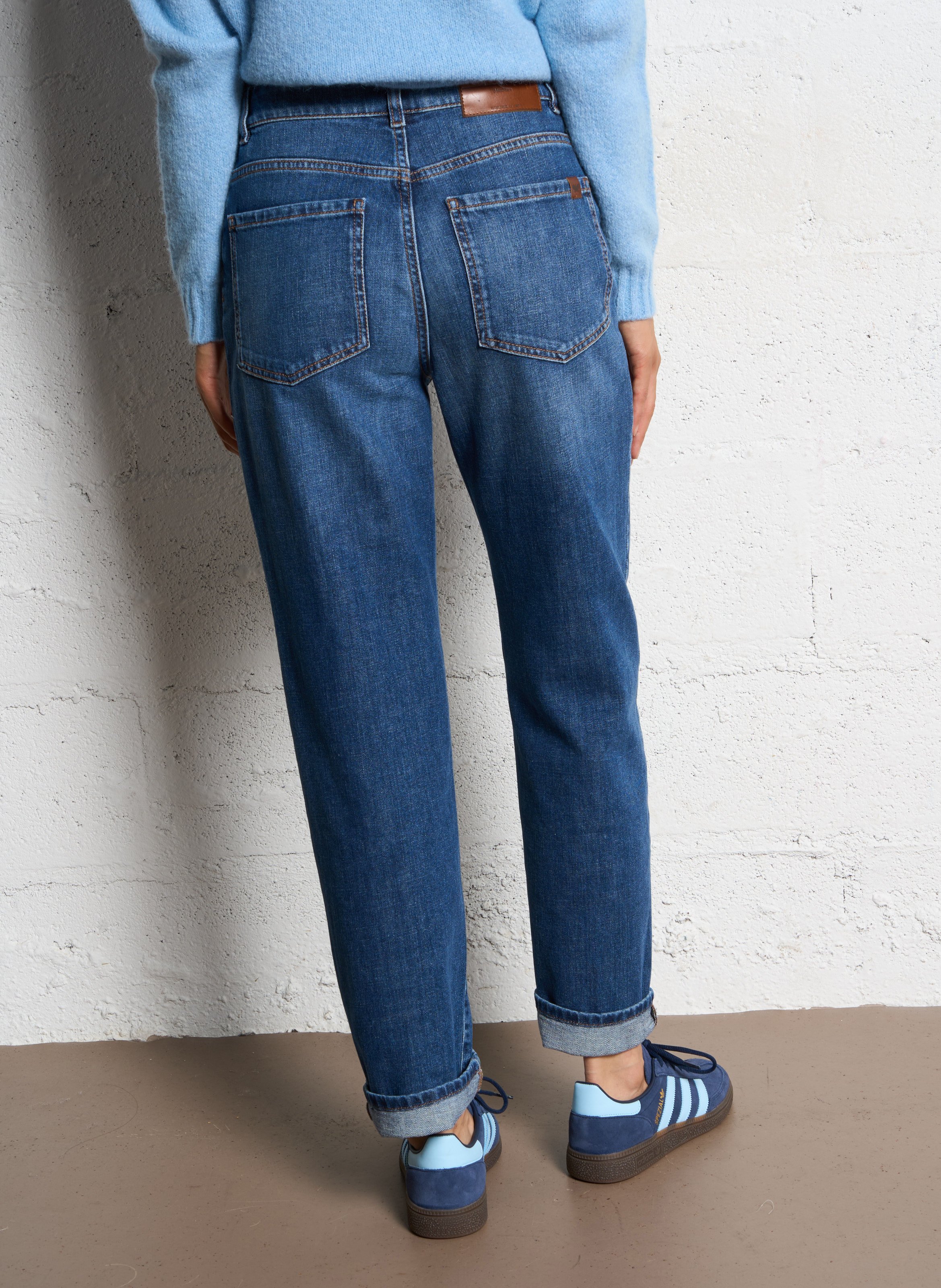 Cotton-blend straight jeans MAX MARA WEEK END Blue