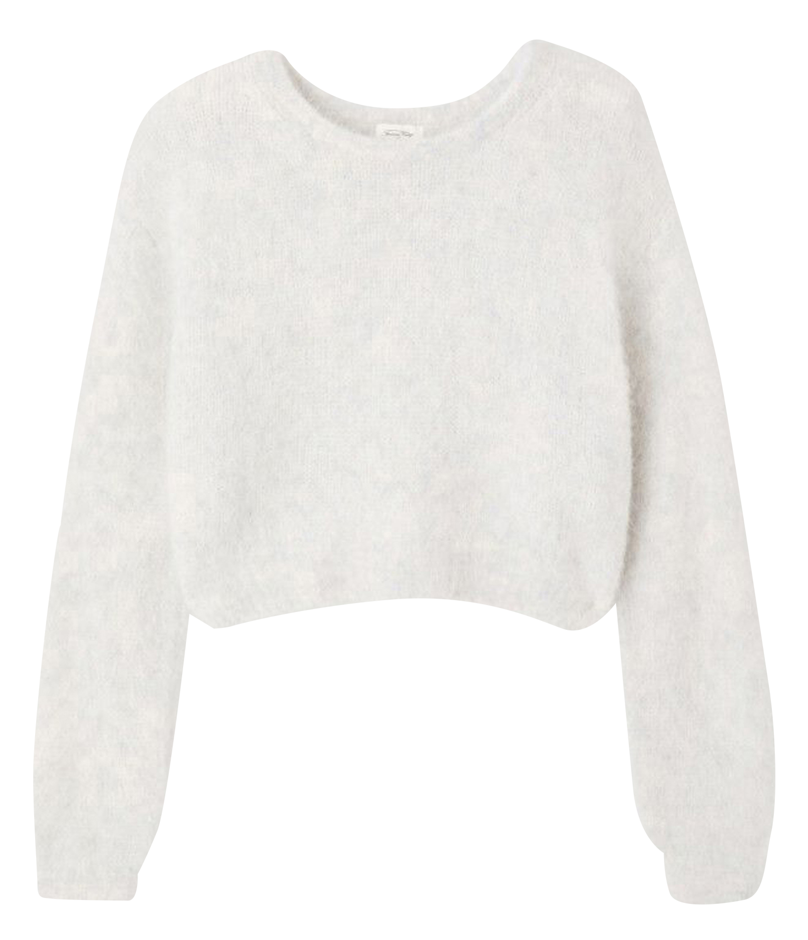 Pull oversize col rond en laine mélangée AMERICAN VINTAGE Gris