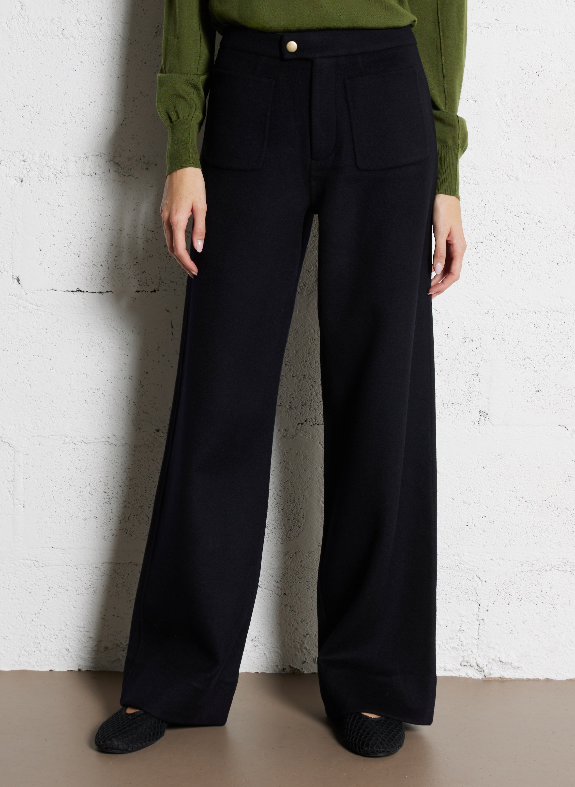 Gerade geschnittene Hose - Woll-Mix SOEUR