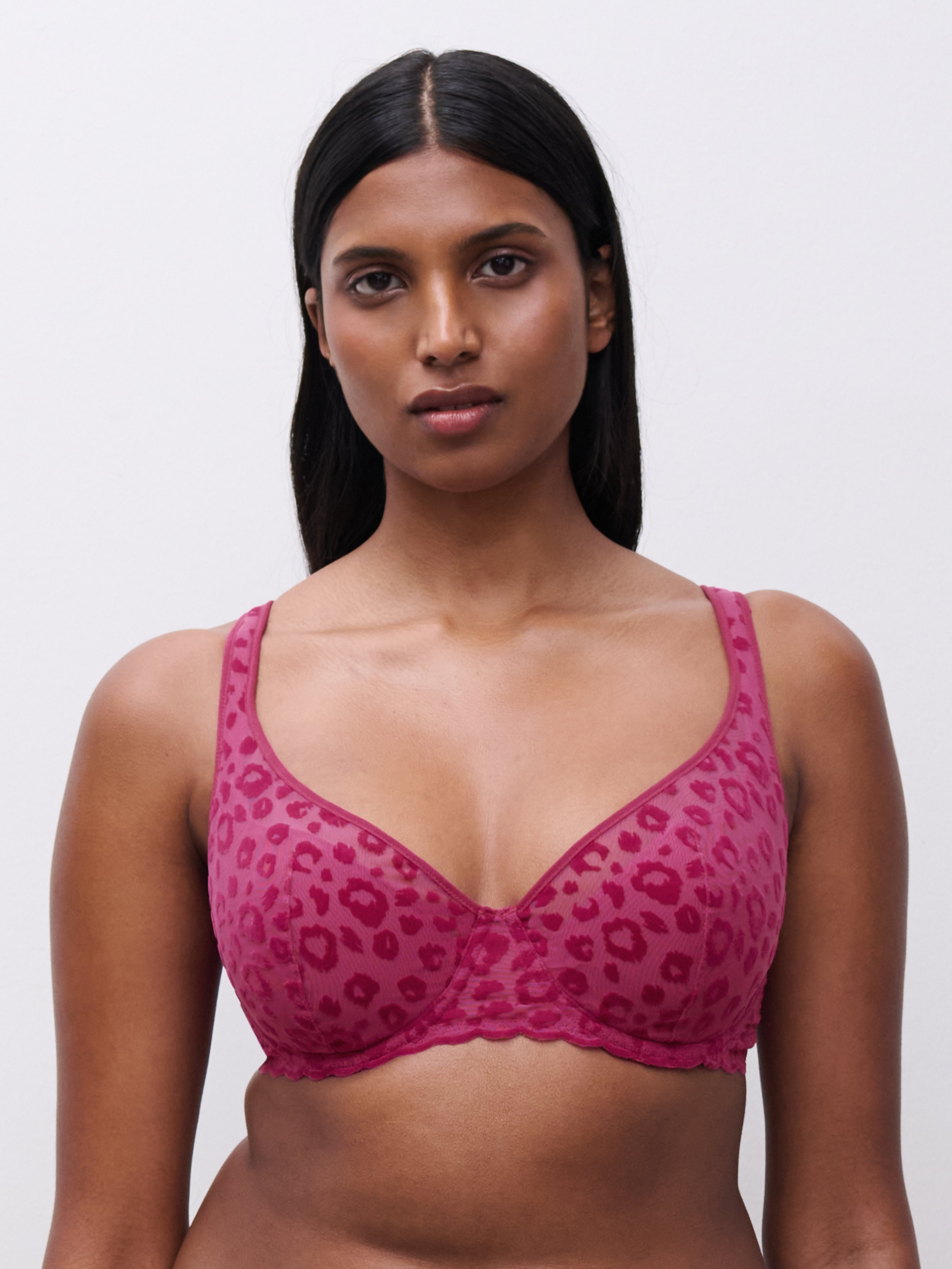 Plunge cup bra CHANTELLE PULP Pink