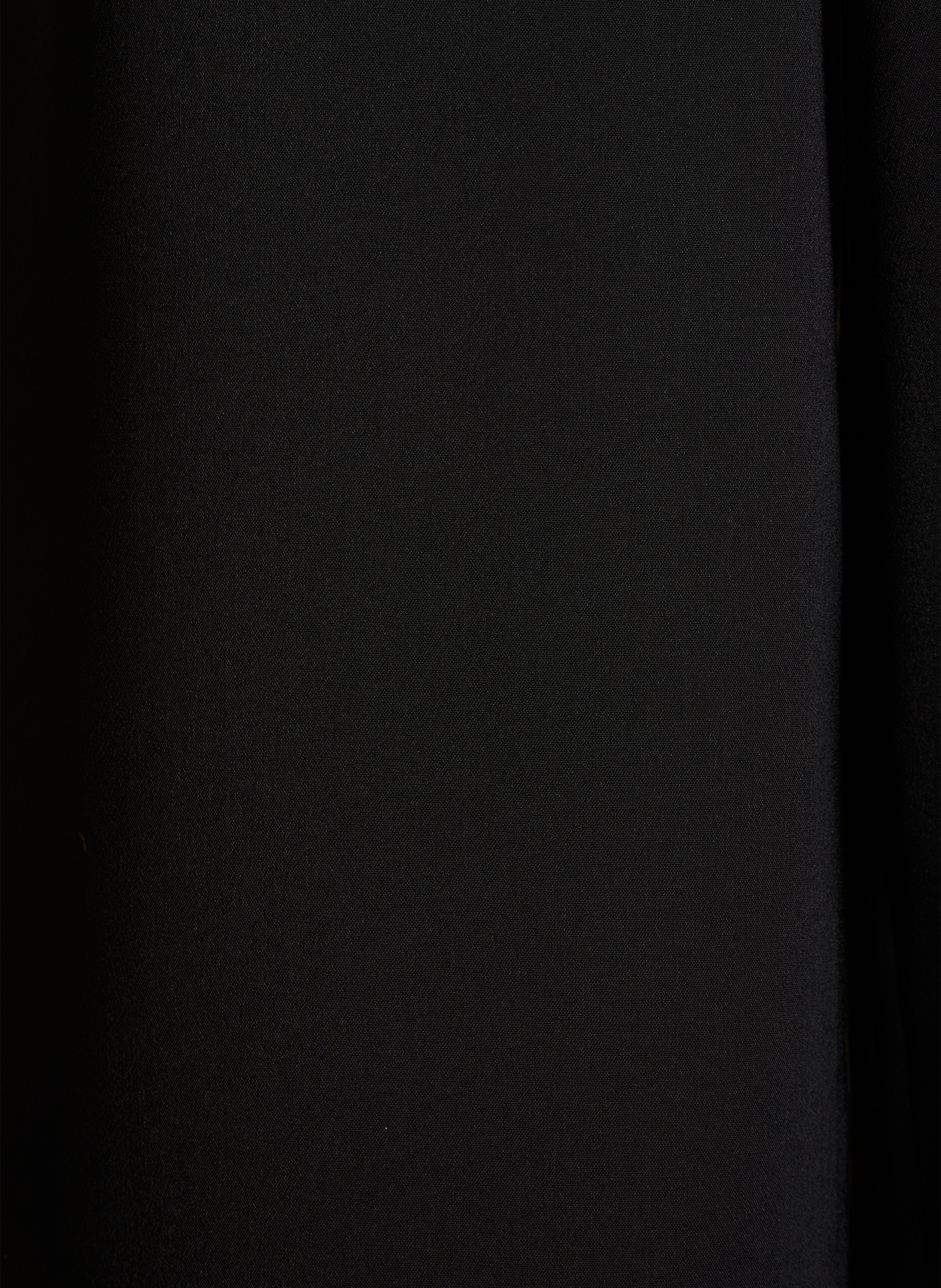 Rechte jumpsuit met klassieke kraag LA FEE MARABOUTEE Zwart