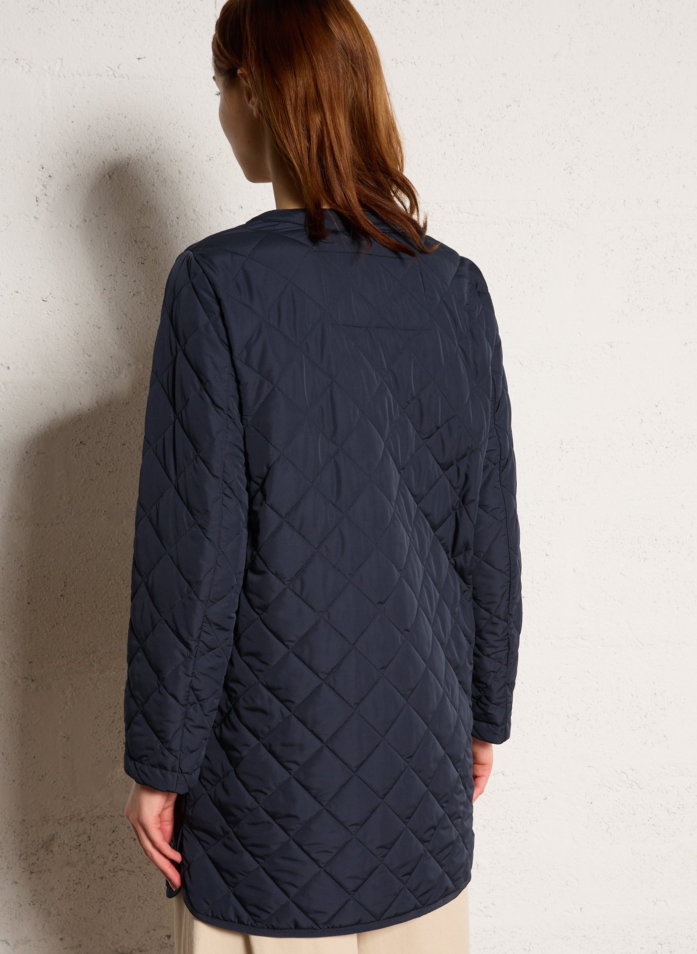 Manteau droit matelassé MAX MARA WEEK END Bleu