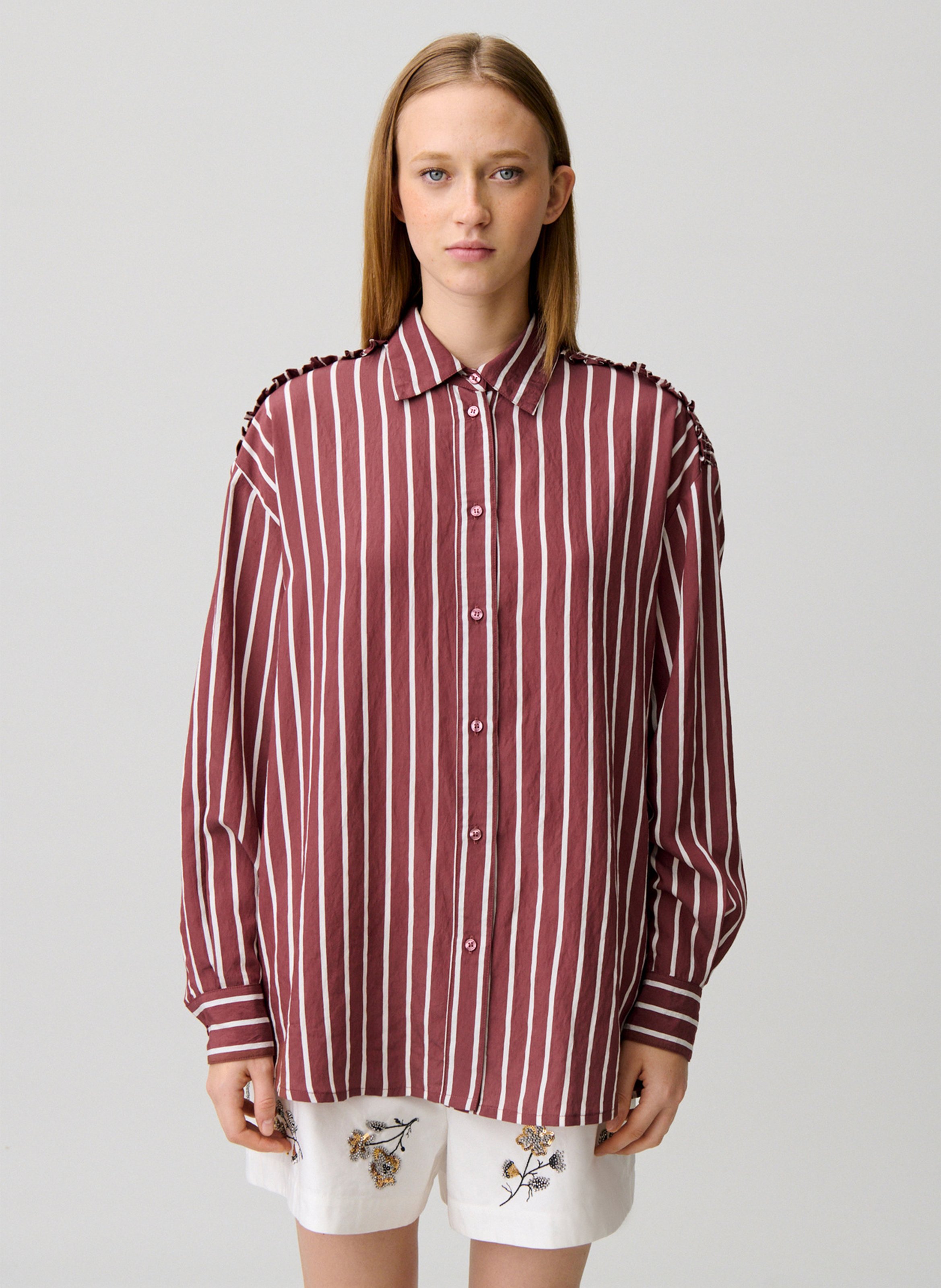 Chemise oversize à rayures CLAUDIE PIERLOT Multicolore