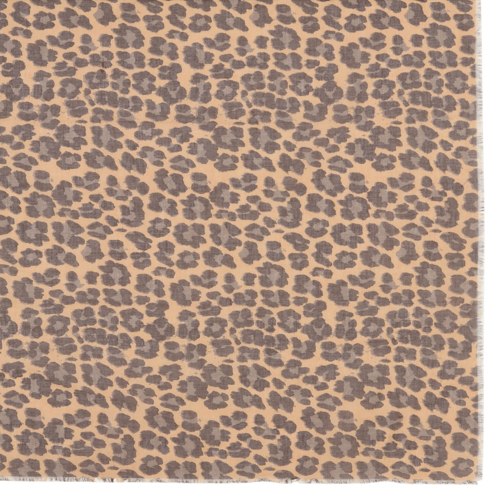 Foulard en coton imprimé LE TEMPS DES CERISES Marron