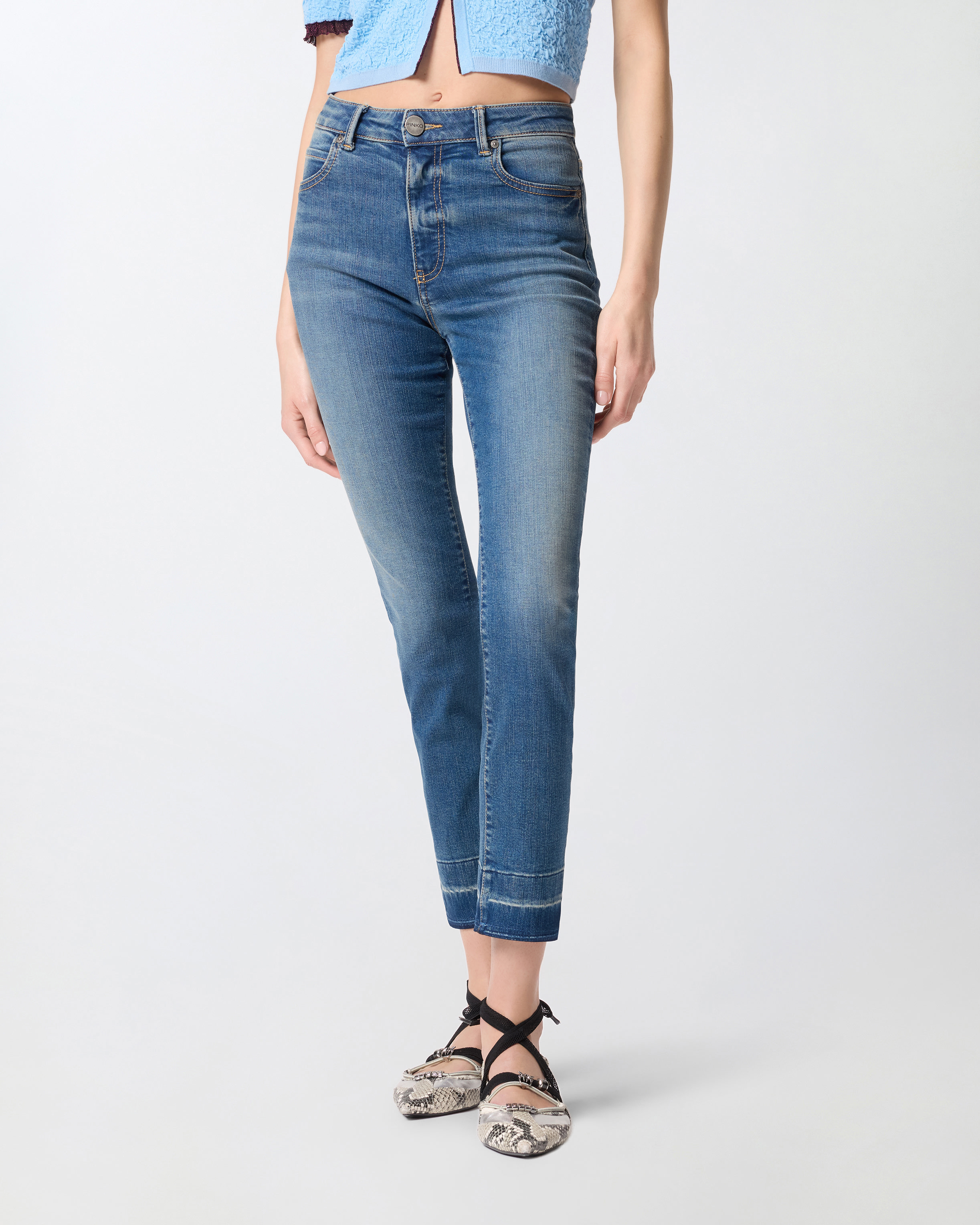 Jean skinny cinq poches PINKO Bleu