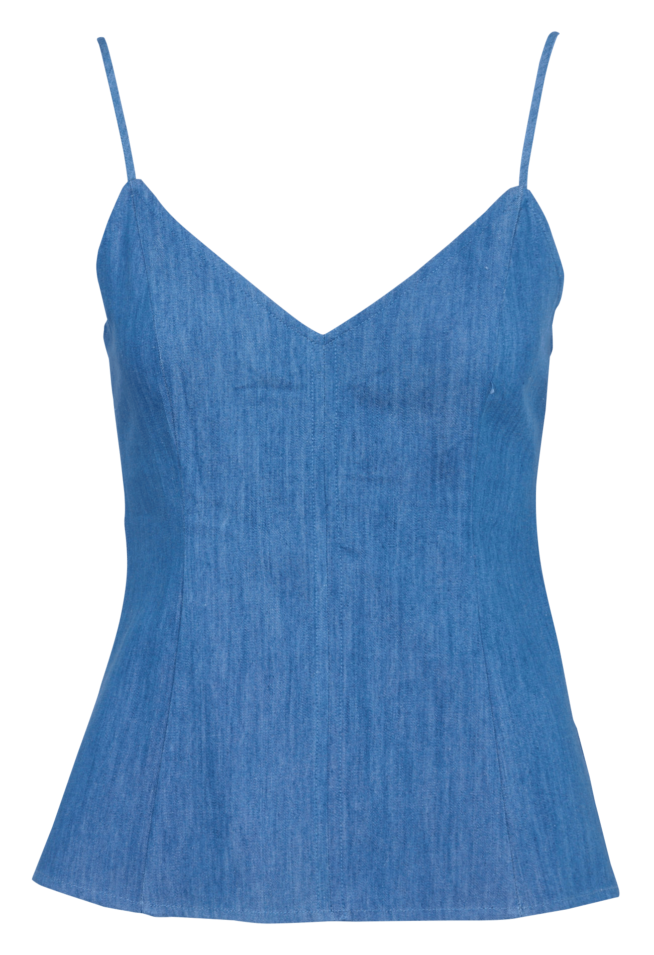 Débardeur col V en denim LA PETITE ETOILE Bleu