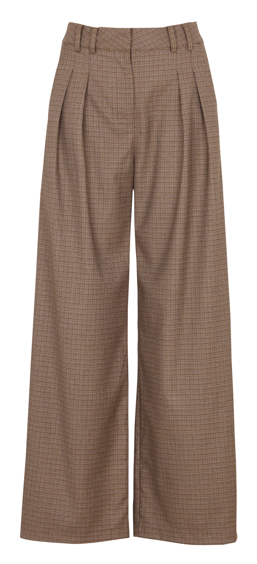 Azawood high-waisted wide-leg trousers SUNCOO Brown