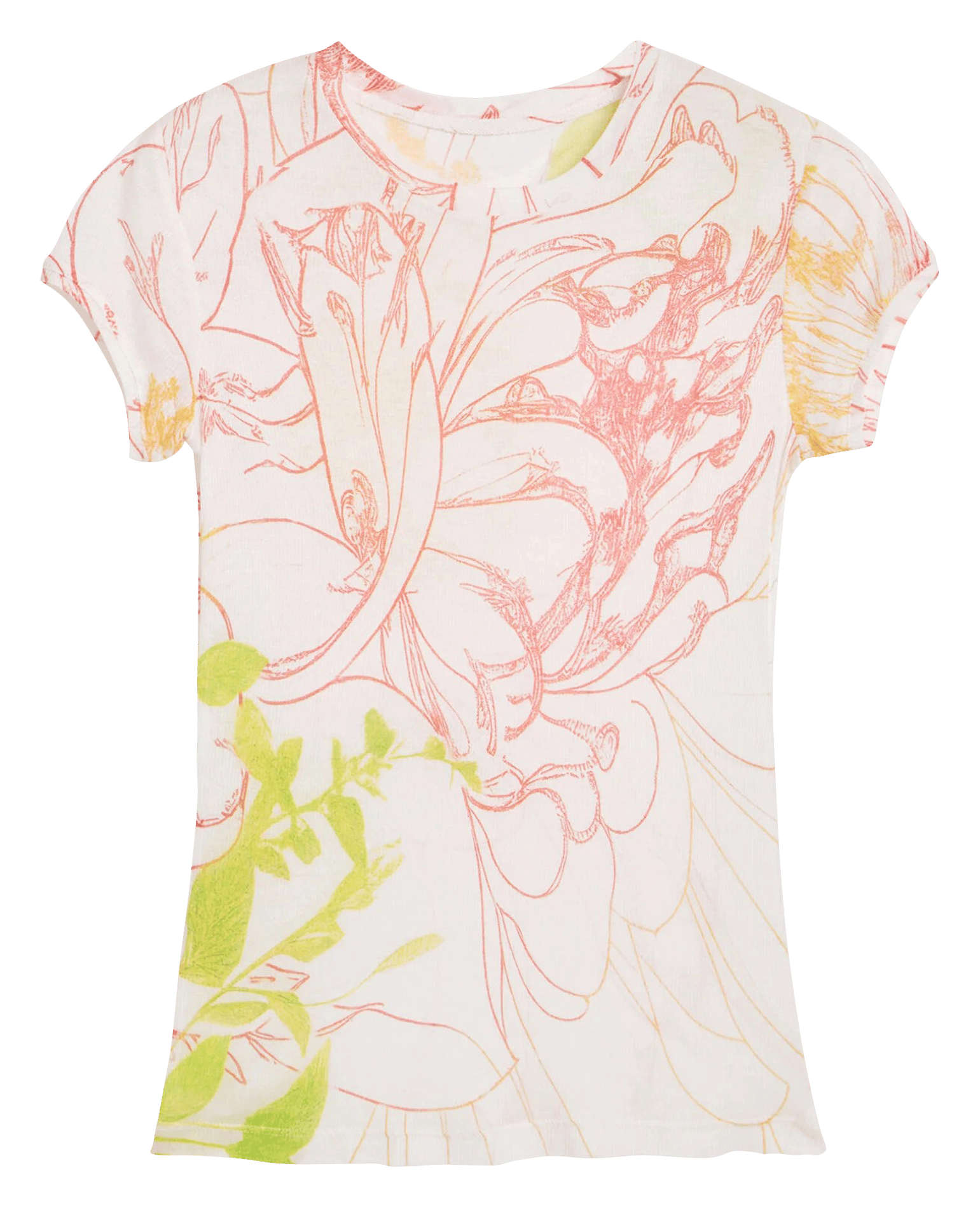 Top droit col rond imprimé DESIGUAL Multicolore