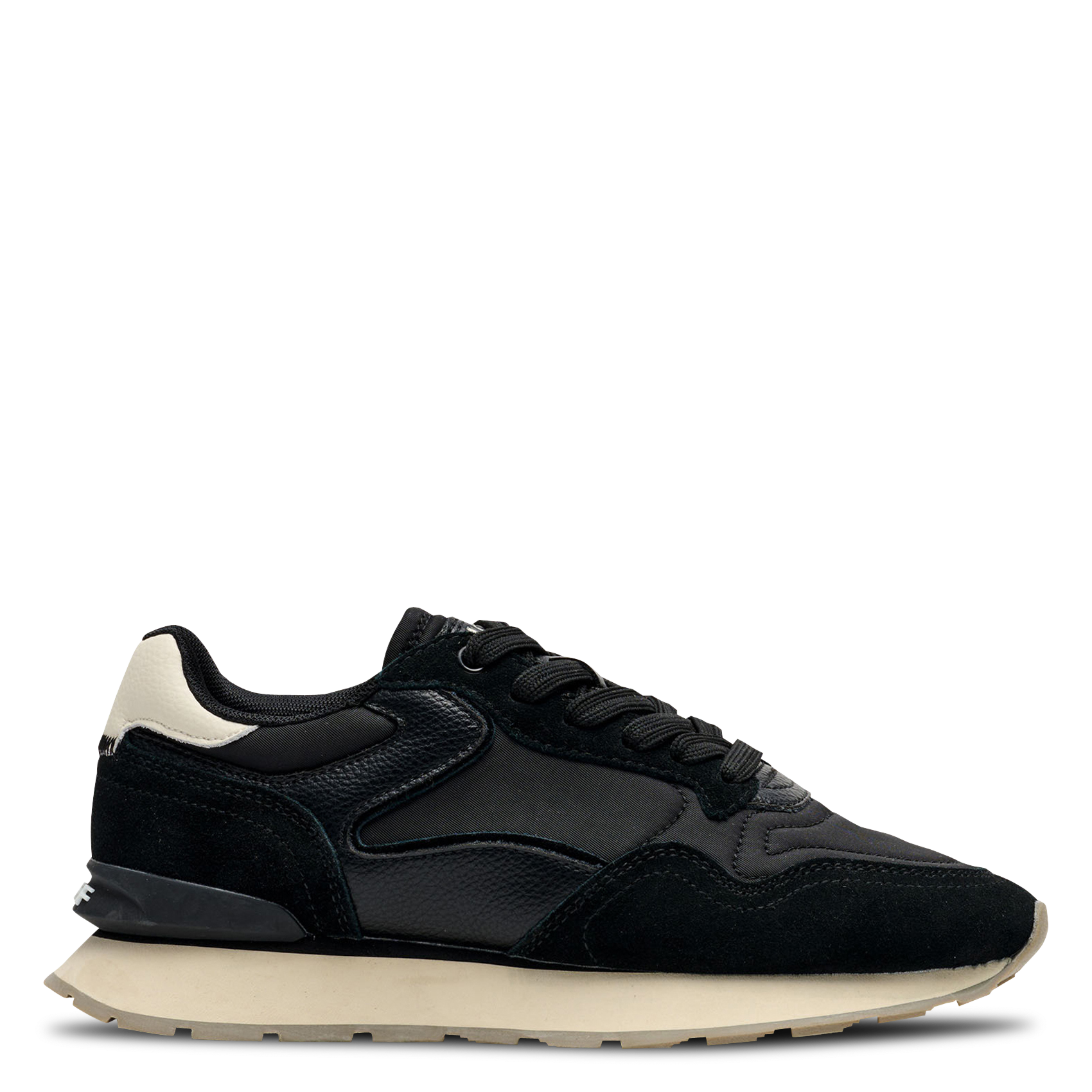Niedrige Sneaker aus Leder-Mix HOFF Schwarz