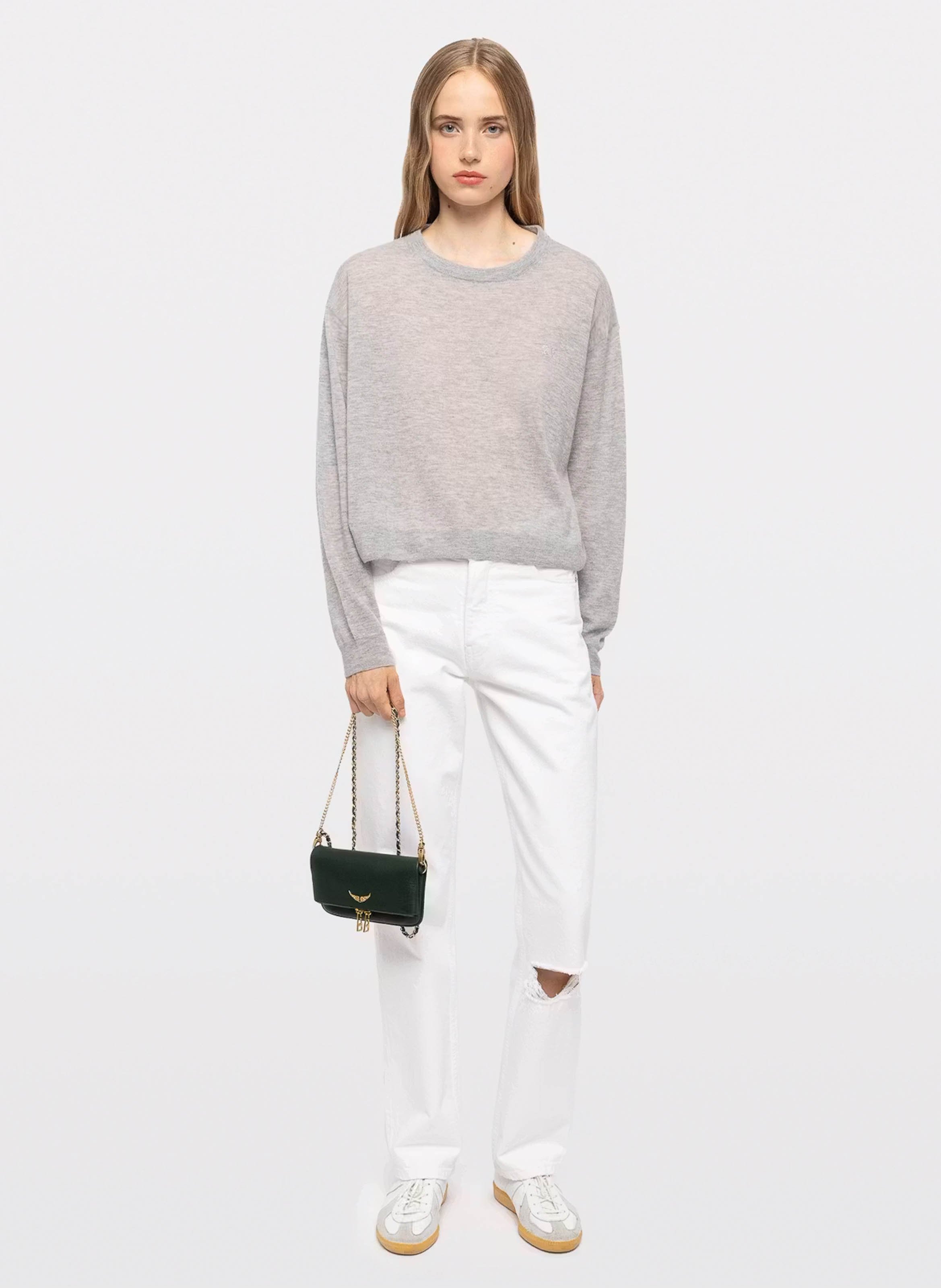 Leather clutch bag ZADIG&VOLTAIRE Green