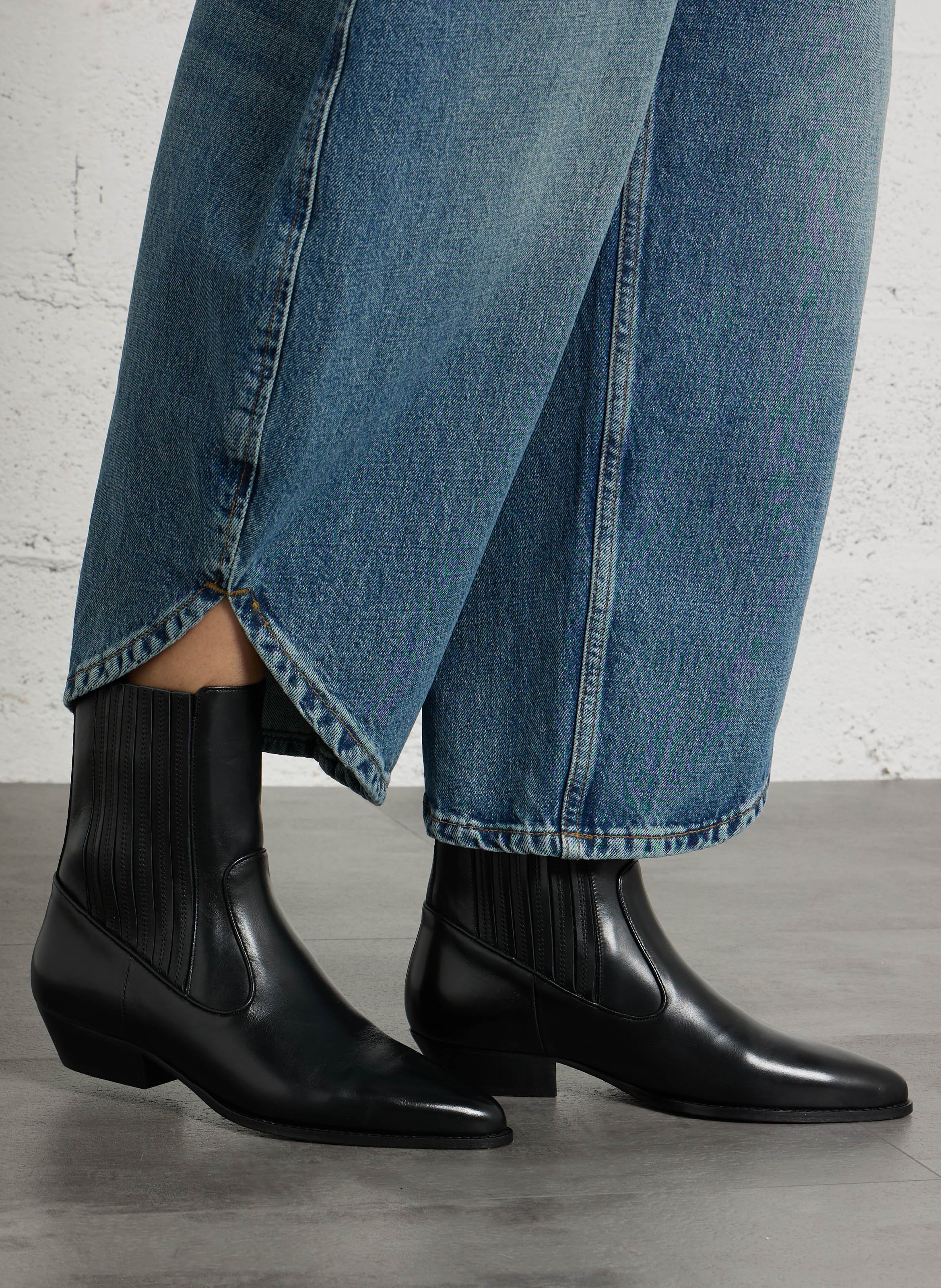 Bianca - Lederstiefeletten SOCQUE PARIS Schwarz