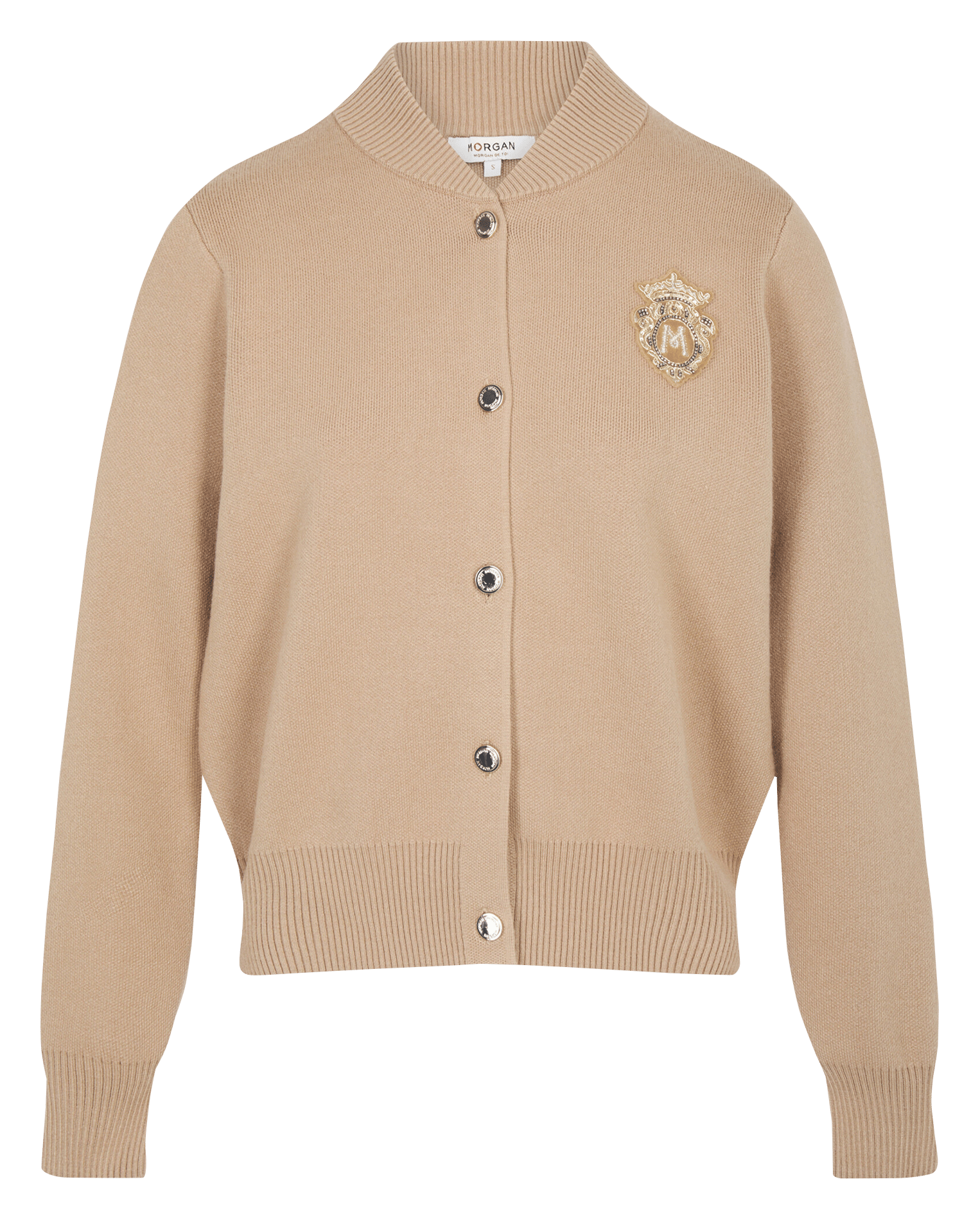 Teddy kraag vest MORGAN Bruin