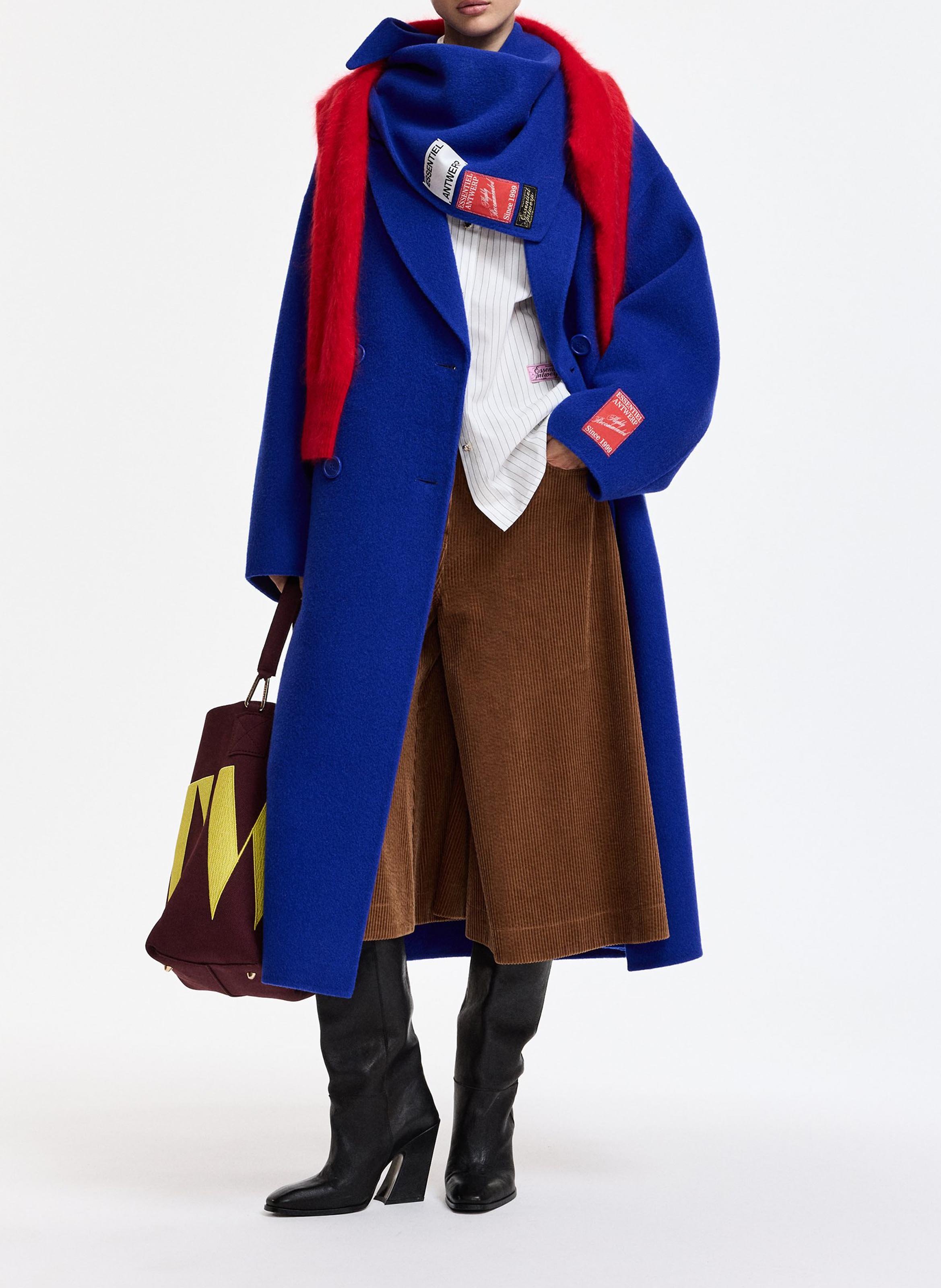 Schal aus Wollmix ESSENTIEL ANTWERP Blau