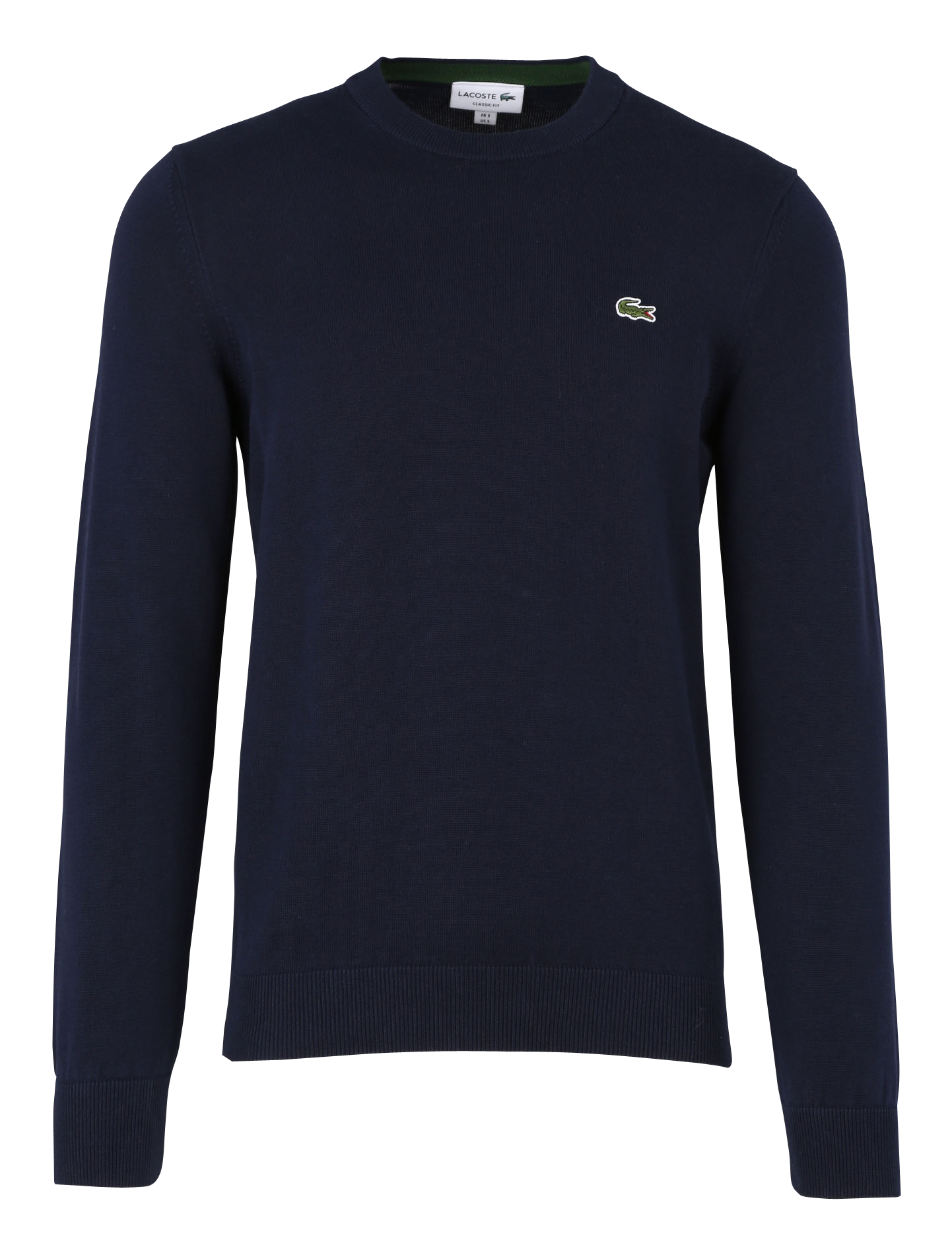 Pull col rond regular-fit en coton  LACOSTE Bleu