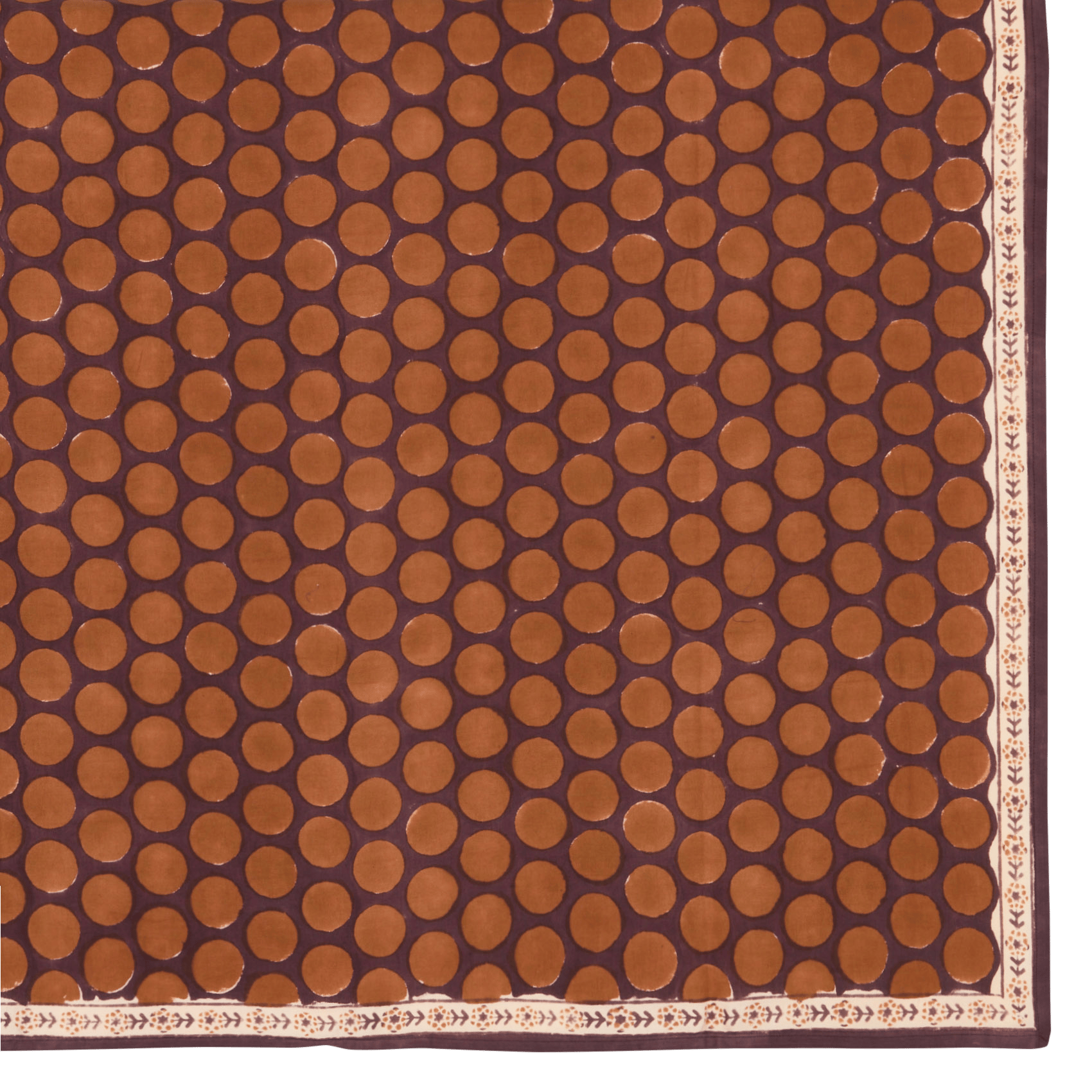 Foulard en coton APACHES COLLECTIONS Marron
