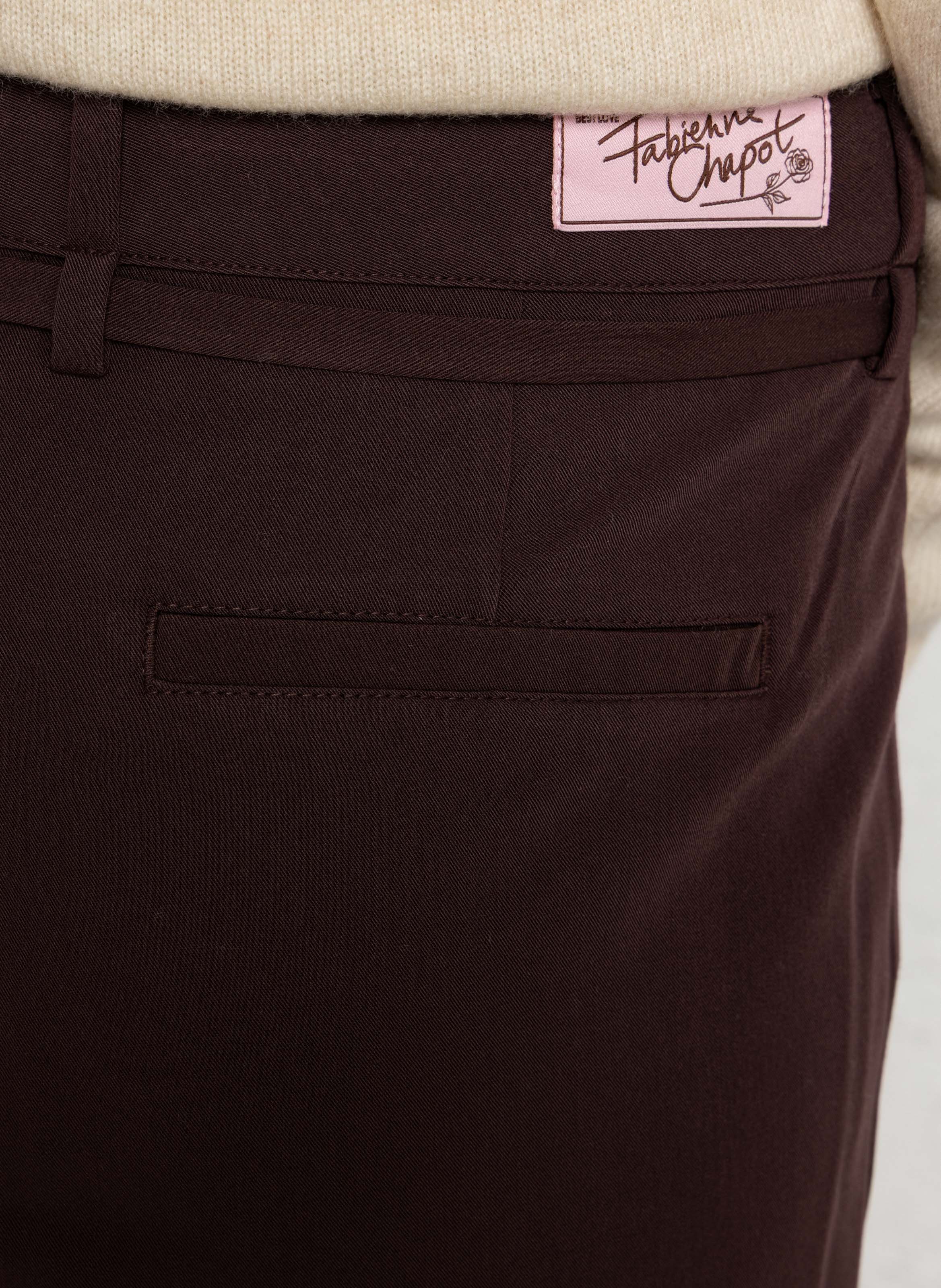 Pantaloni larghi FABIENNE CHAPOT Marrone