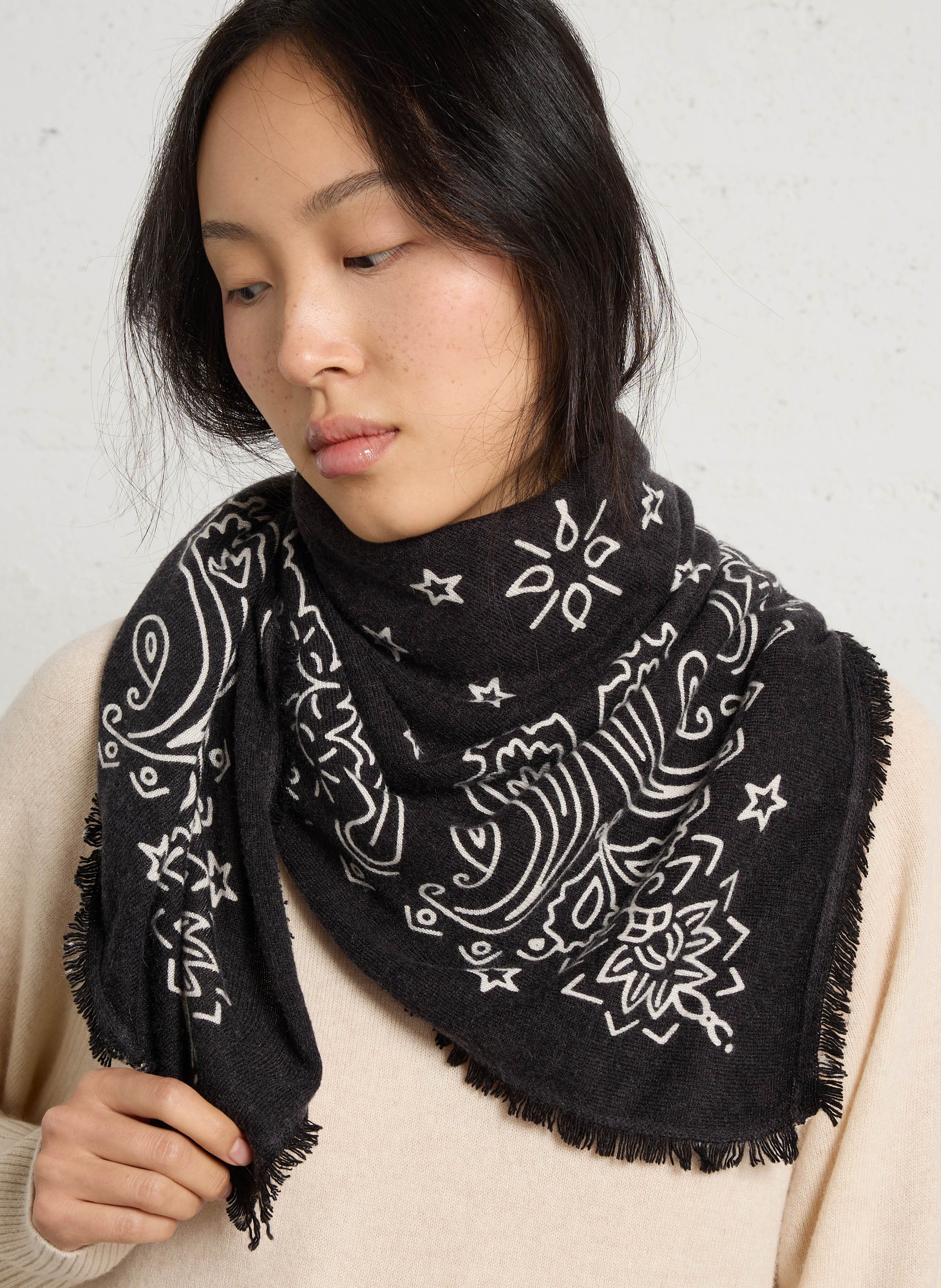Bandana patterned scarf LE TEMPS DES CERISES