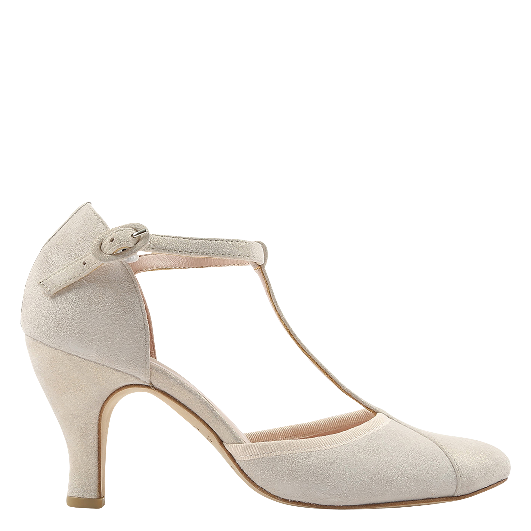 Leren T-strap-pumps met hak REPETTO
