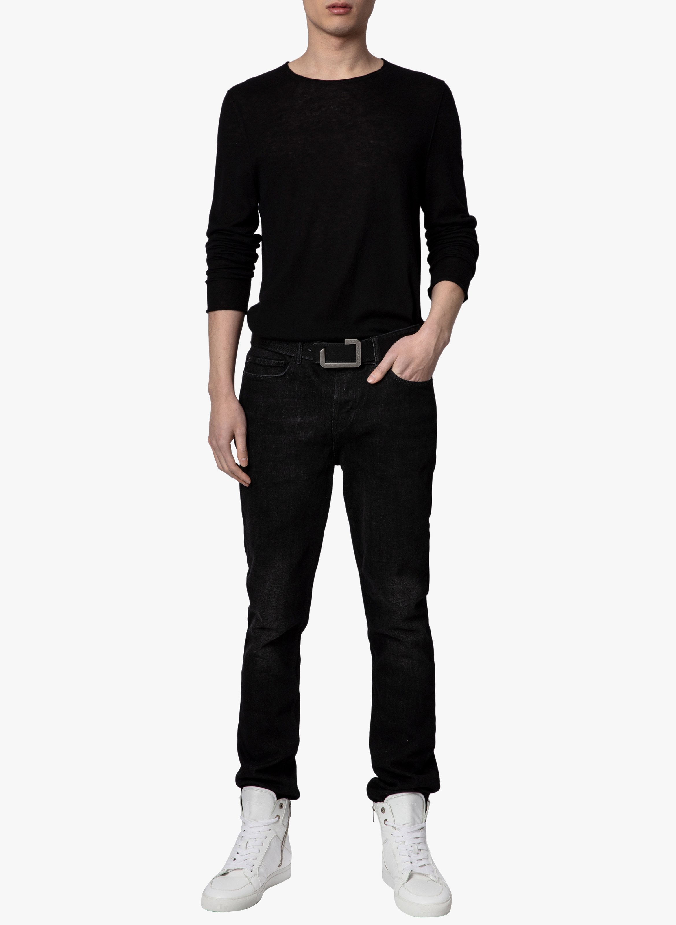 Pull droit en cachemire ZADIG&VOLTAIRE Noir