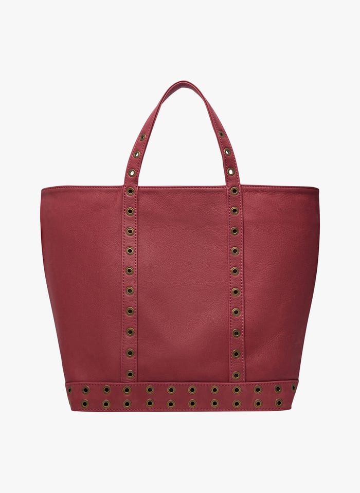 Red Nubuck leather tote bag