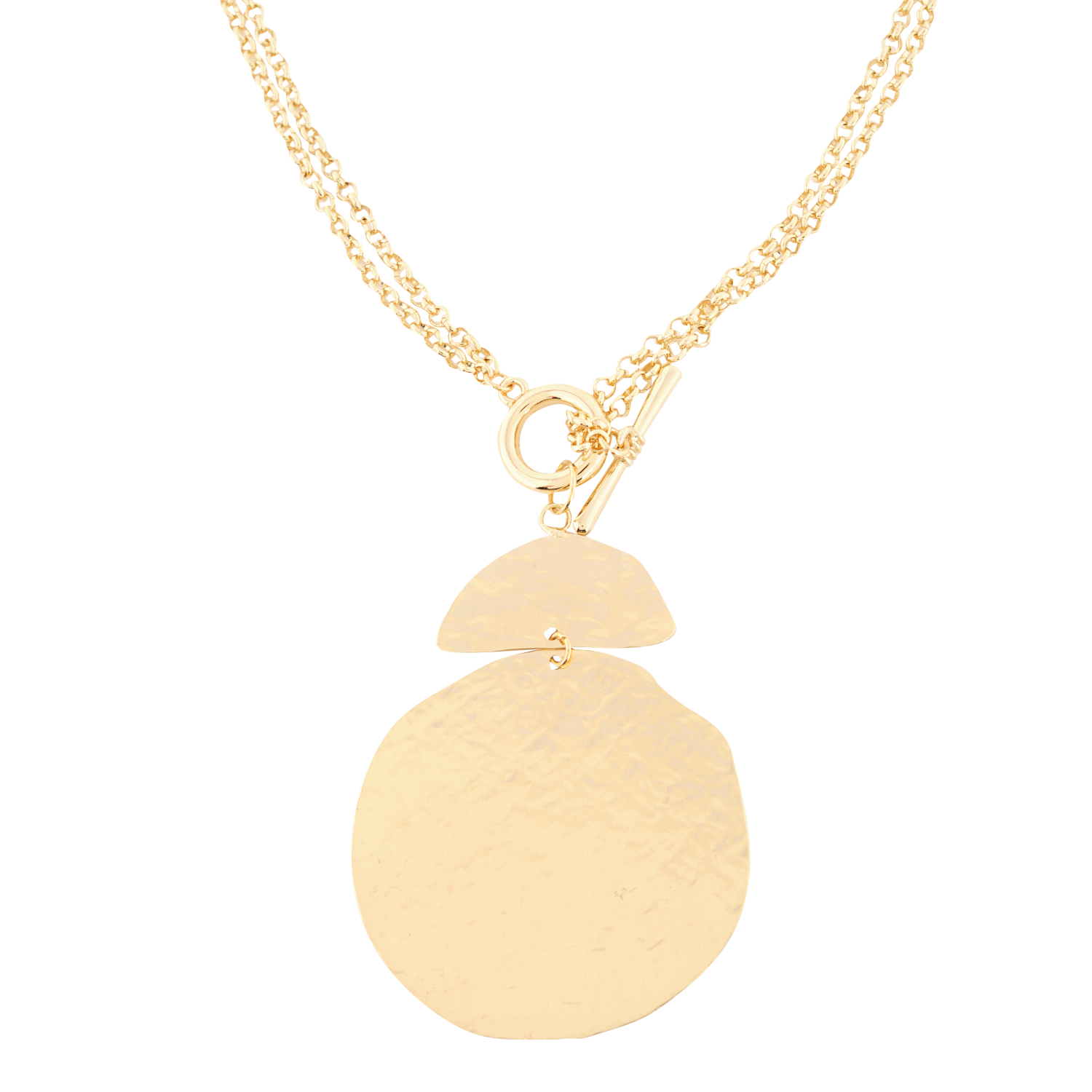 Collier sautoir en laiton LA FEE MARABOUTEE Jaune